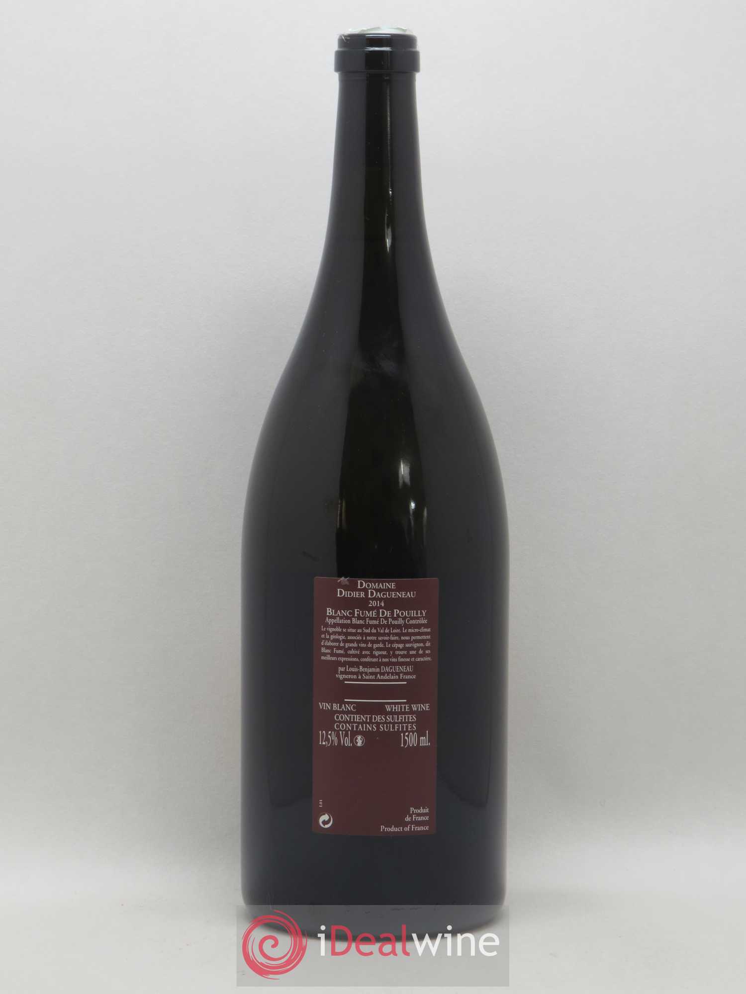 Vin de France (anciennement Pouilly-Fumé) Pur Sang Dagueneau (Domaine Didier - Louis-Benjamin) 2014 - Lot de 1 magnum - 1