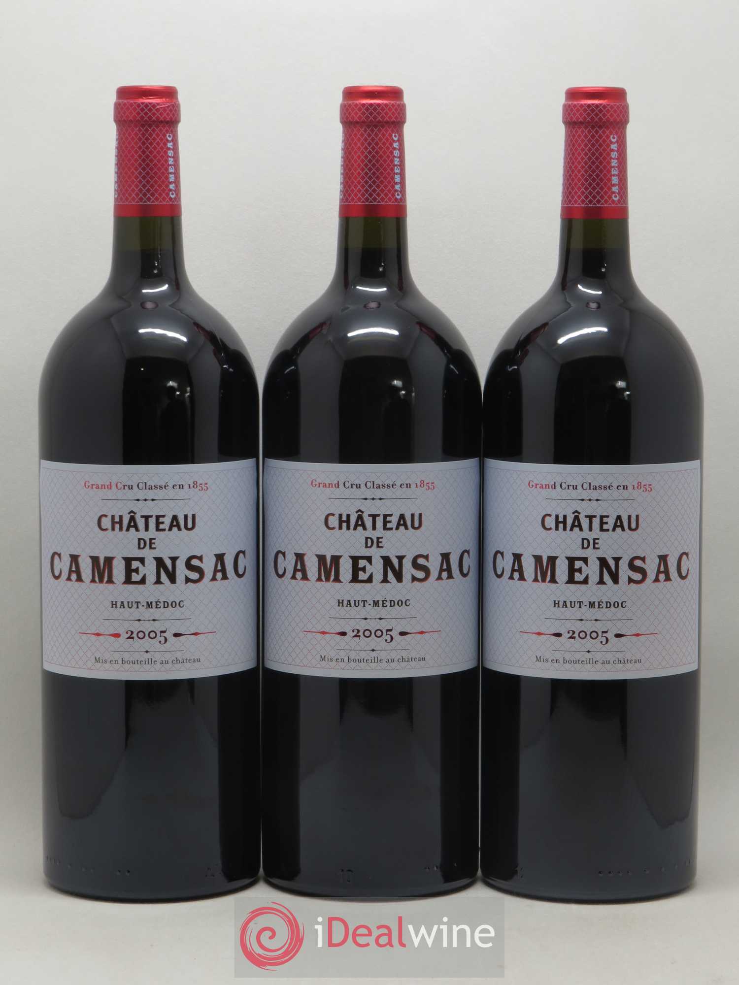Château Camensac 5ème Grand Cru Classé 2005 - Lot de 3 magnums - 0