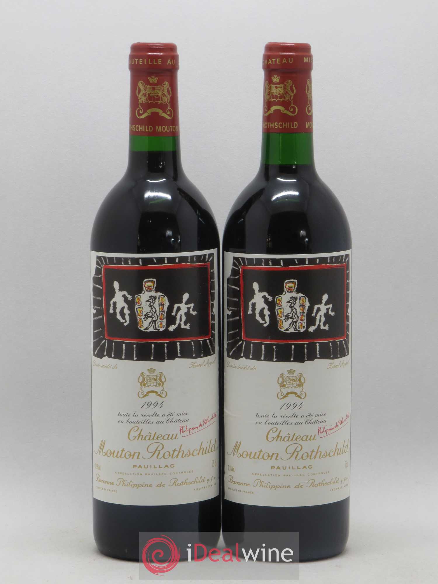 Château Mouton Rothschild 1er Grand Cru Classé 1994 - Lot de 2 bouteilles - 0