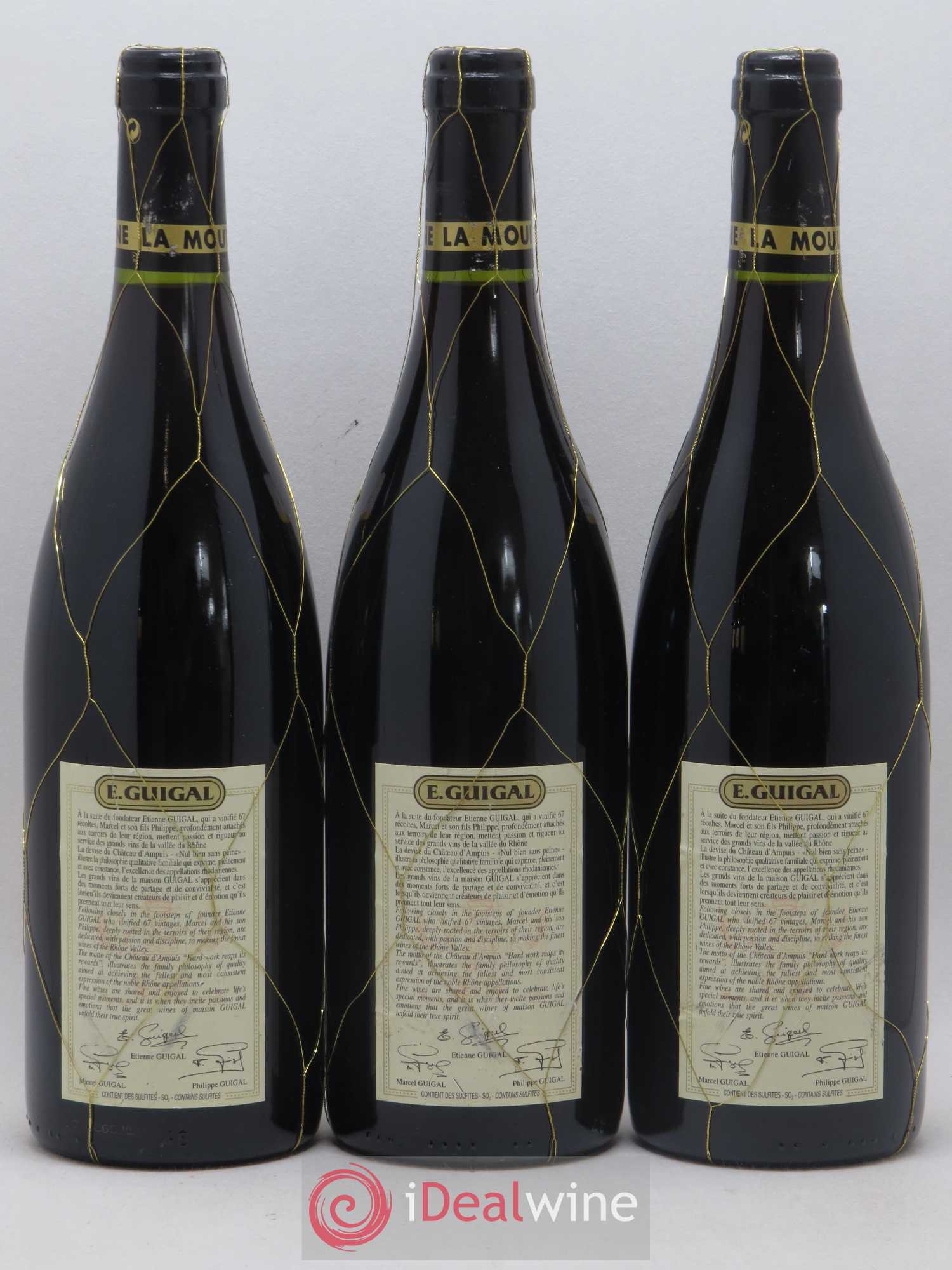 Côte-Rôtie La Mouline Guigal 2002 - Lot de 3 bouteilles - 1