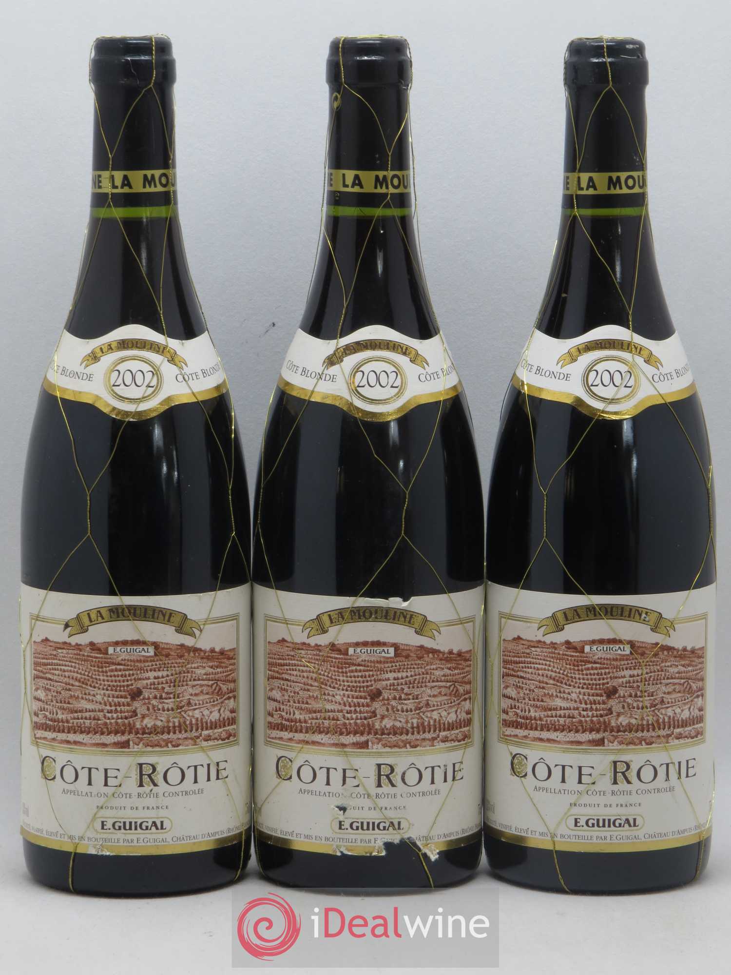 Côte-Rôtie La Mouline Guigal 2002 - Lot de 3 bouteilles - 0