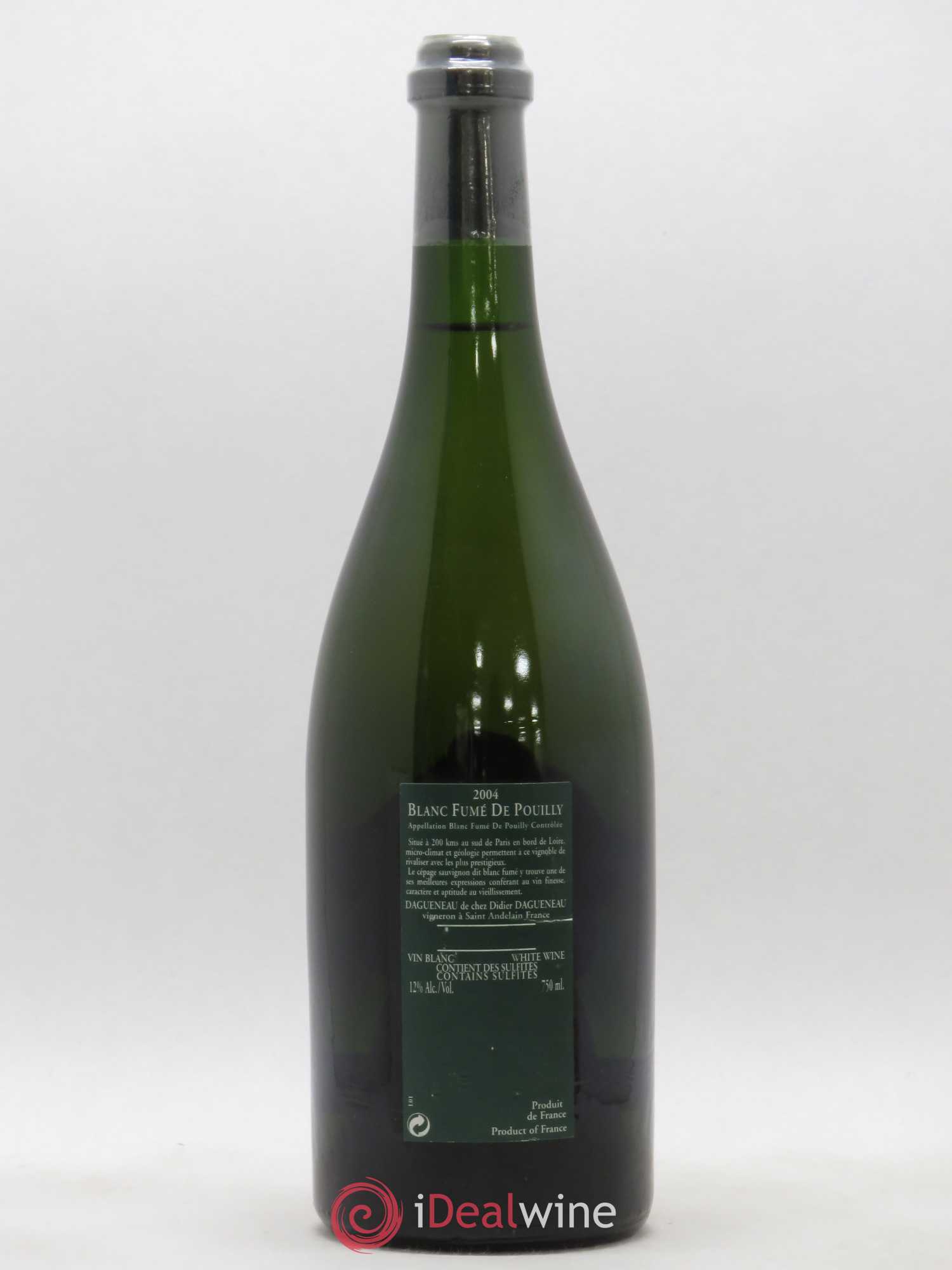 Vin de France (anciennement Pouilly-Fumé) Silex Dagueneau (Domaine Didier - Louis-Benjamin) 2004 - Lot de 1 bouteille - 1