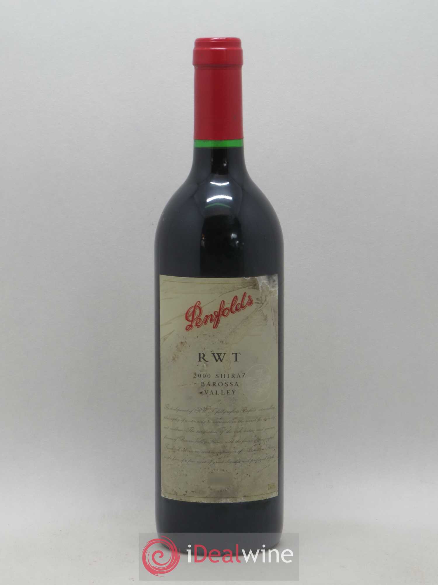 Barossa Valley Penfolds Wines RWT Shiraz 2000 - Lot de 1 bouteille - 0