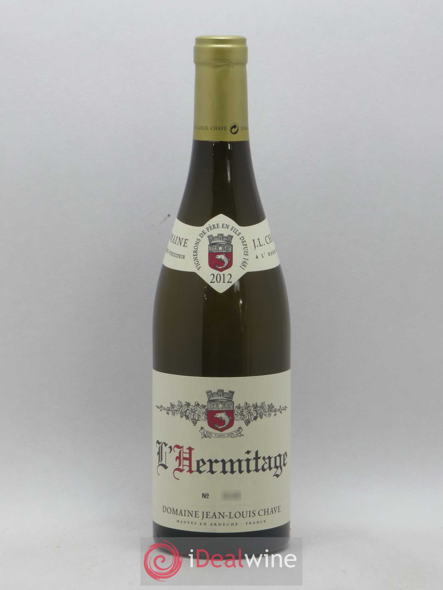 Hermitage Jean-Louis Chave 2012 - Lot de 1 bouteille - 0