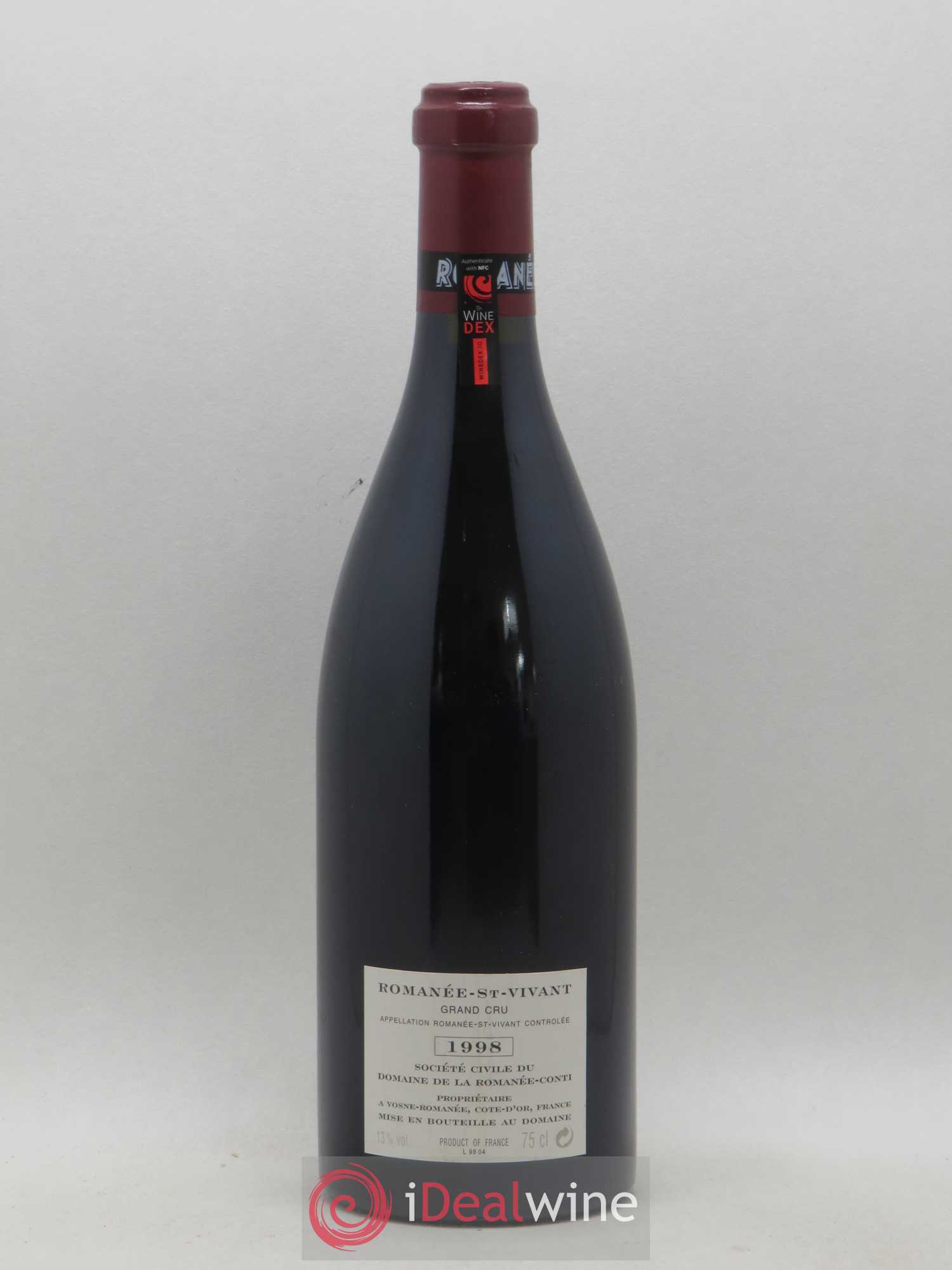 Romanée-Saint-Vivant Grand Cru Domaine de la Romanée-Conti 1998 - Lot de 1 bouteille - 1
