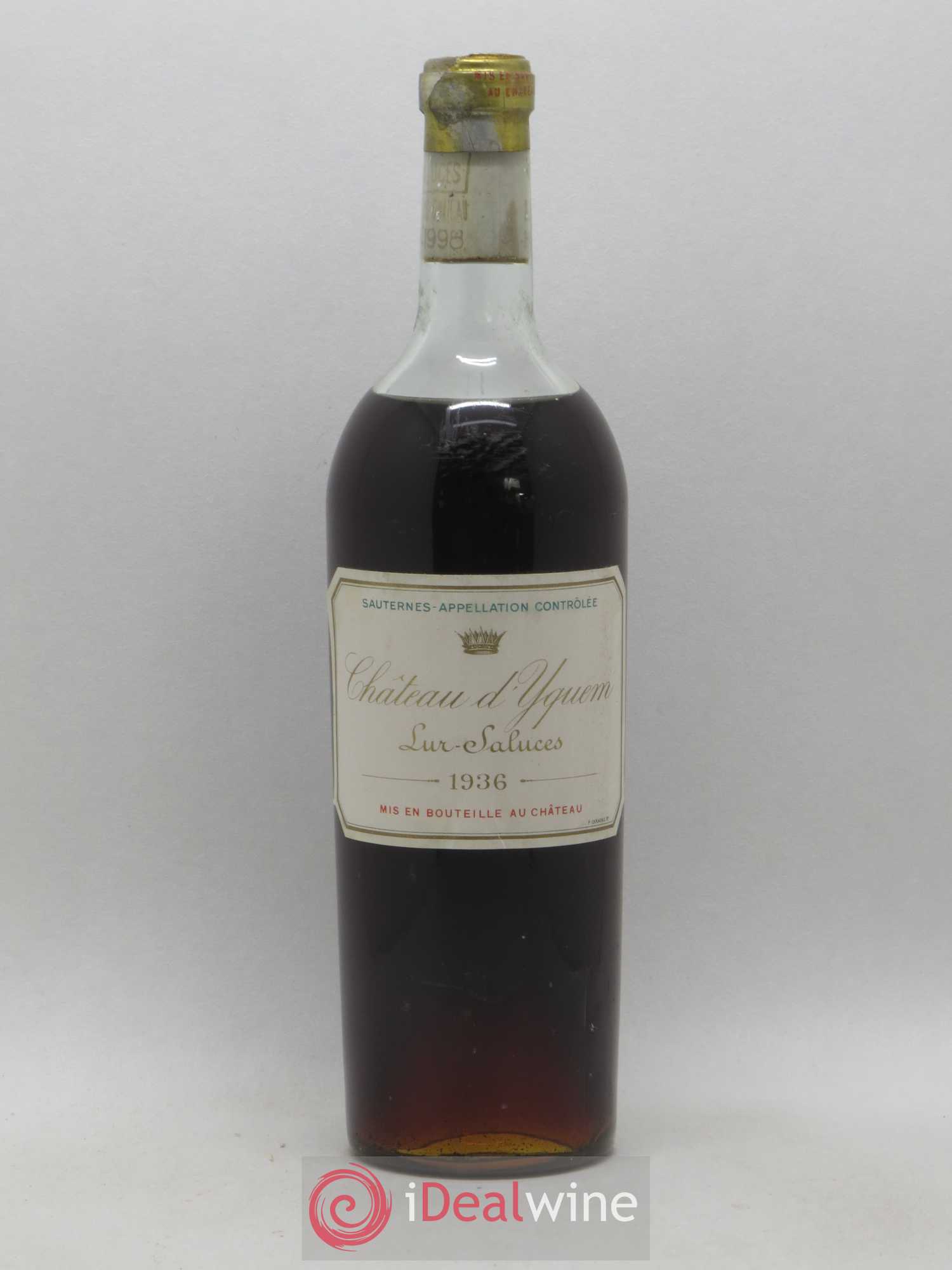 Château d' Yquem 1er Cru Classé Supérieur 1936 - Lot de 1 bouteille - 0