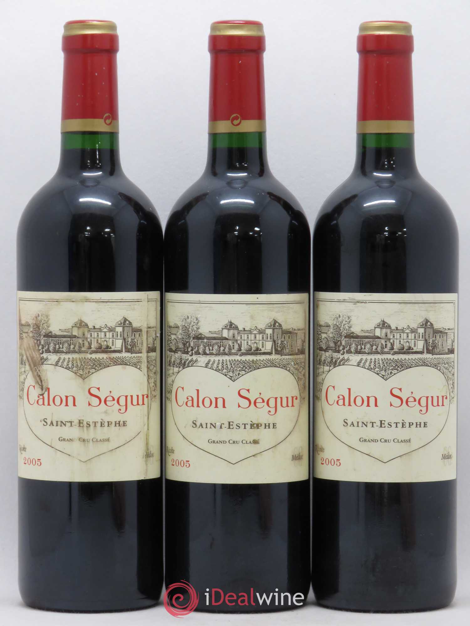 Château Calon Ségur 3ème Grand Cru Classé 2005 - Lot de 3 bouteilles - 0