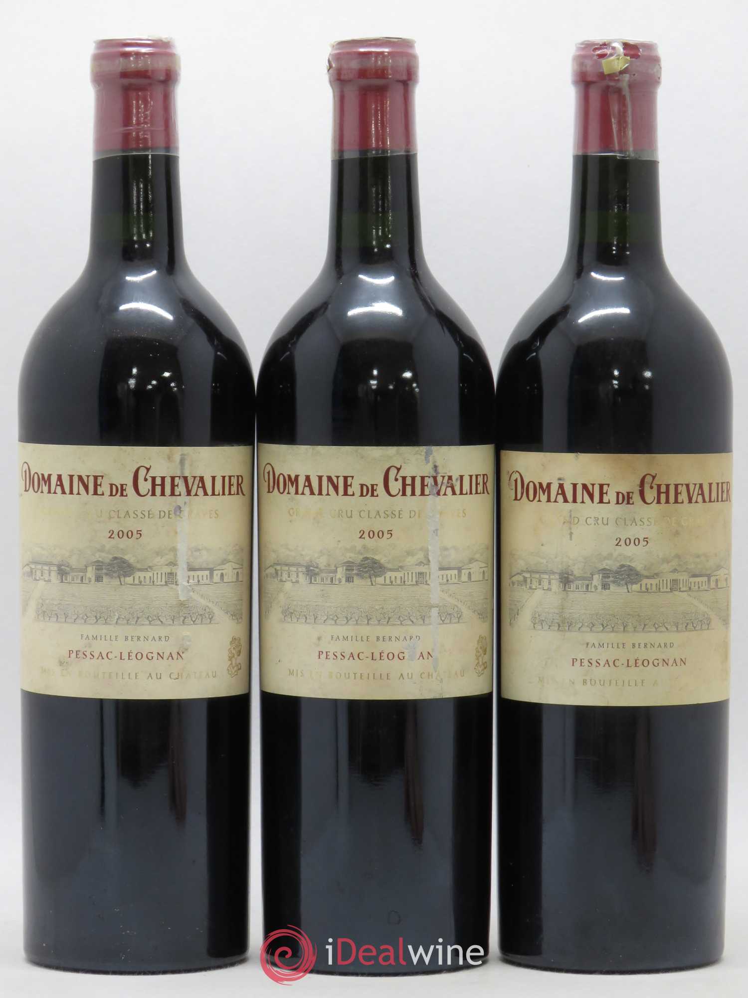 Domaine de Chevalier Cru Classé de Graves 2005 - Lot de 3 bouteilles - 0