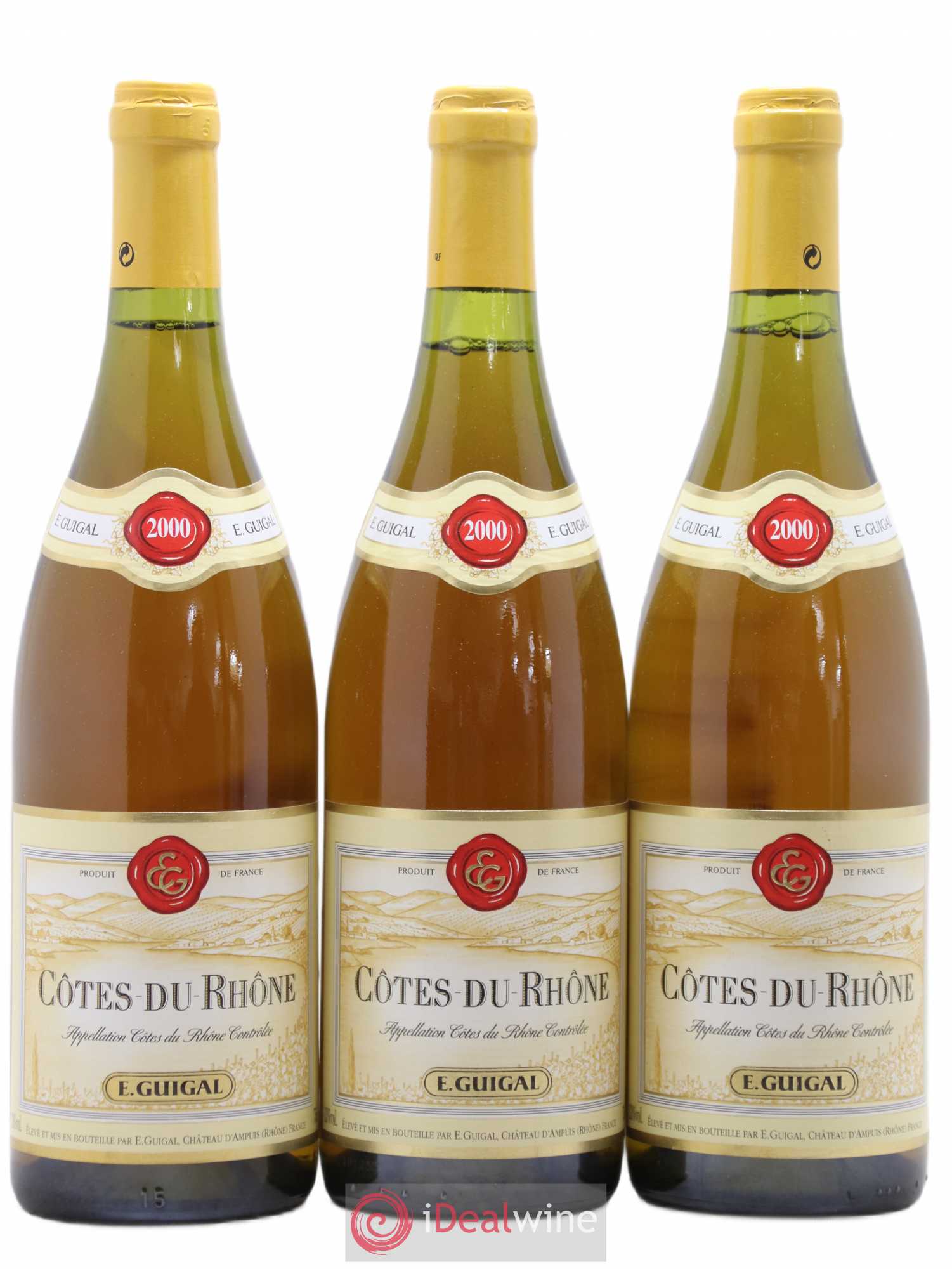Côtes-du-Rhône Guigal 2000 - Lot de 3 bouteilles - 0