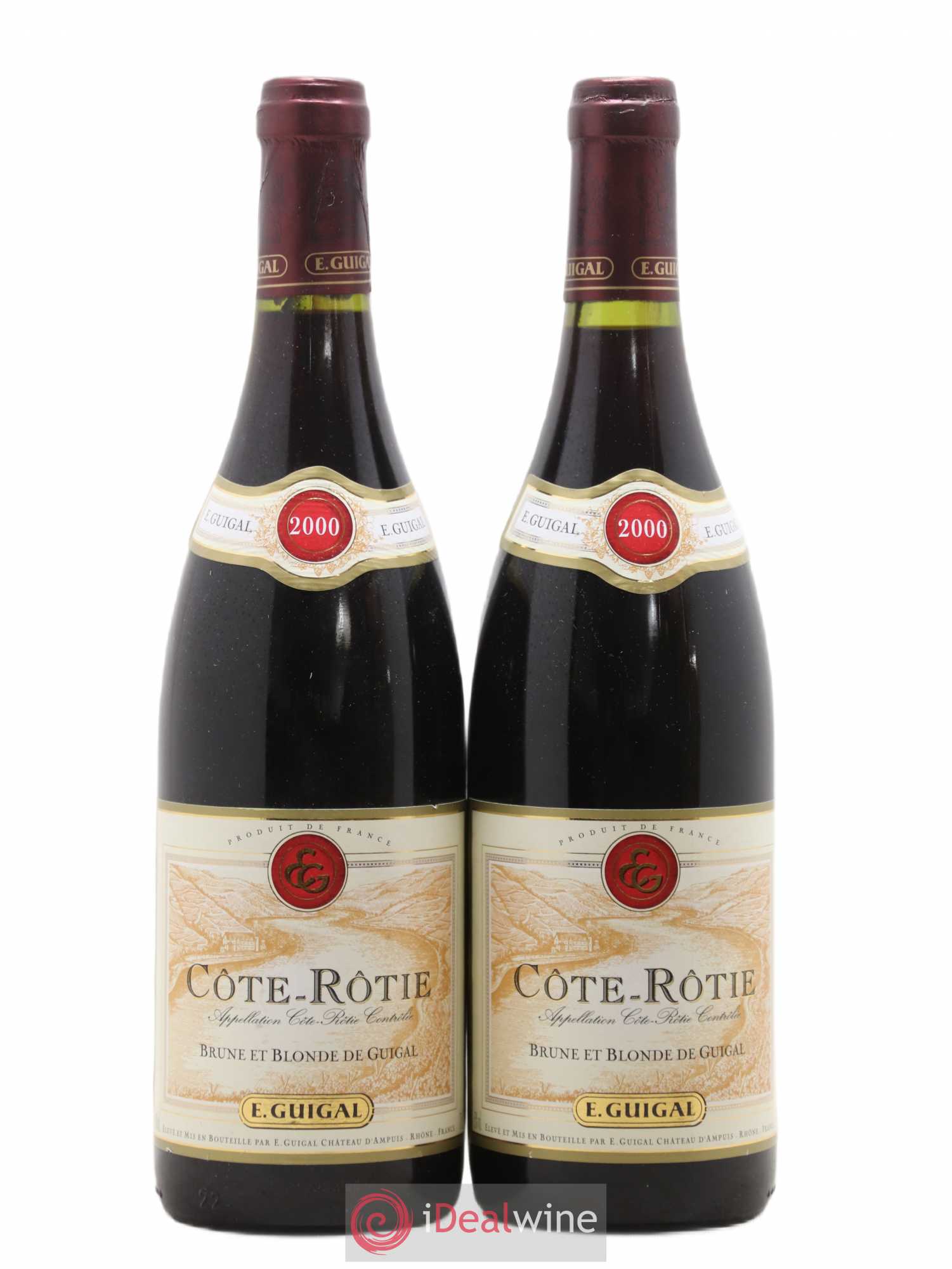 Côte-Rôtie Côtes Brune et Blonde Guigal 2000 - Lot de 2 bouteilles - 0