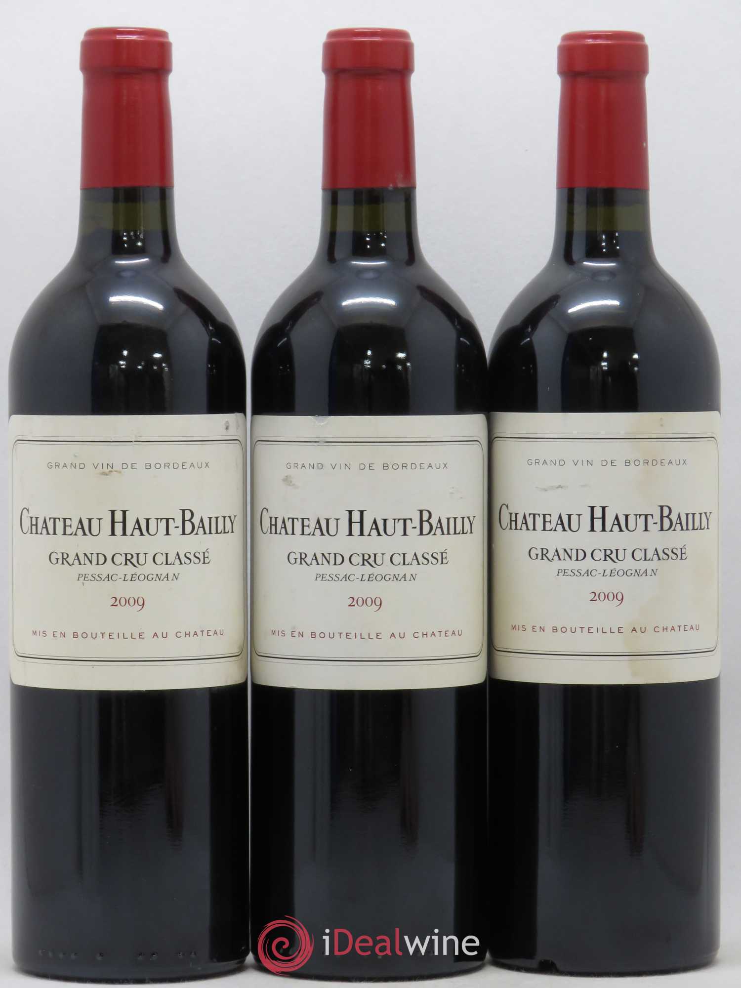 Château Haut-Bailly Cru Classé de Graves 2009 - Lot de 3 bouteilles - 0