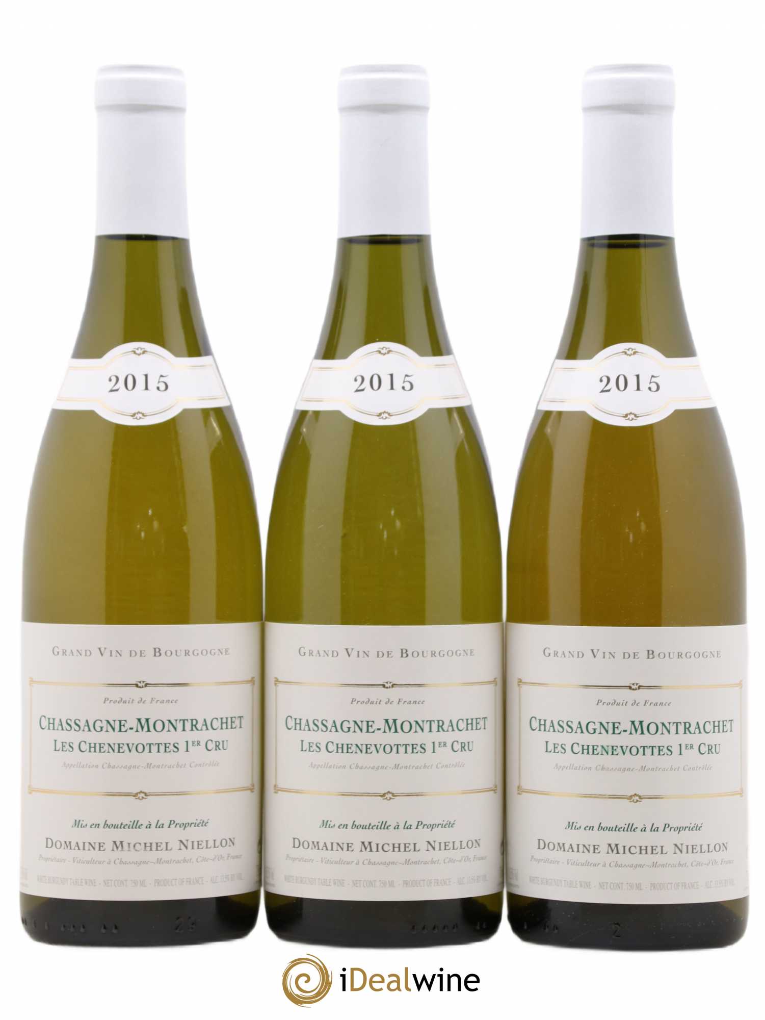 Chassagne-Montrachet 1er Cru les Chenevottes Michel Niellon 2015 - Posten von 3 Flaschen - 0