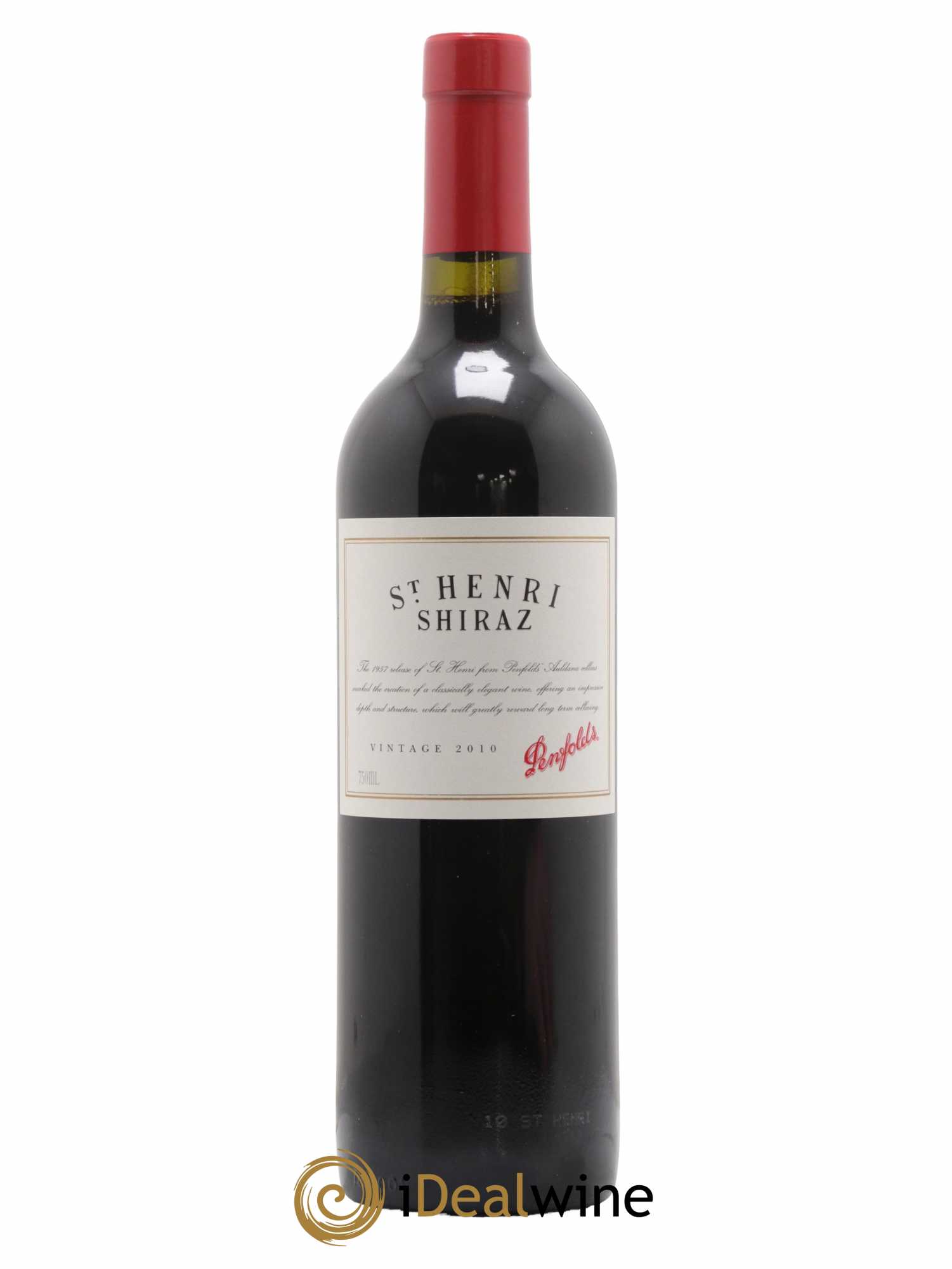 South Australia Penfolds Wines Saint Henri Shiraz 2010 - Lot de 1 bouteille - 0