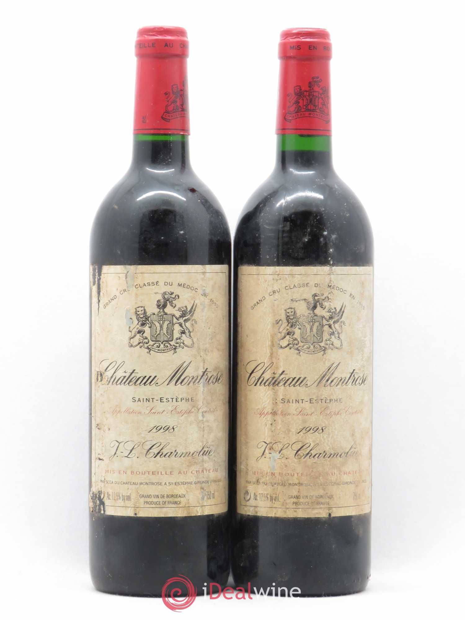 Château Montrose 2ème Grand Cru Classé 1998 - Lot de 2 bouteilles - 0