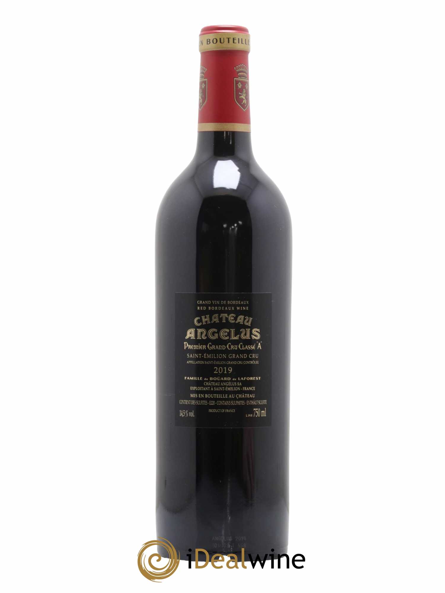 Château Angélus 1er Grand Cru Classé A 2019 - Lot de 1 bouteille - 1