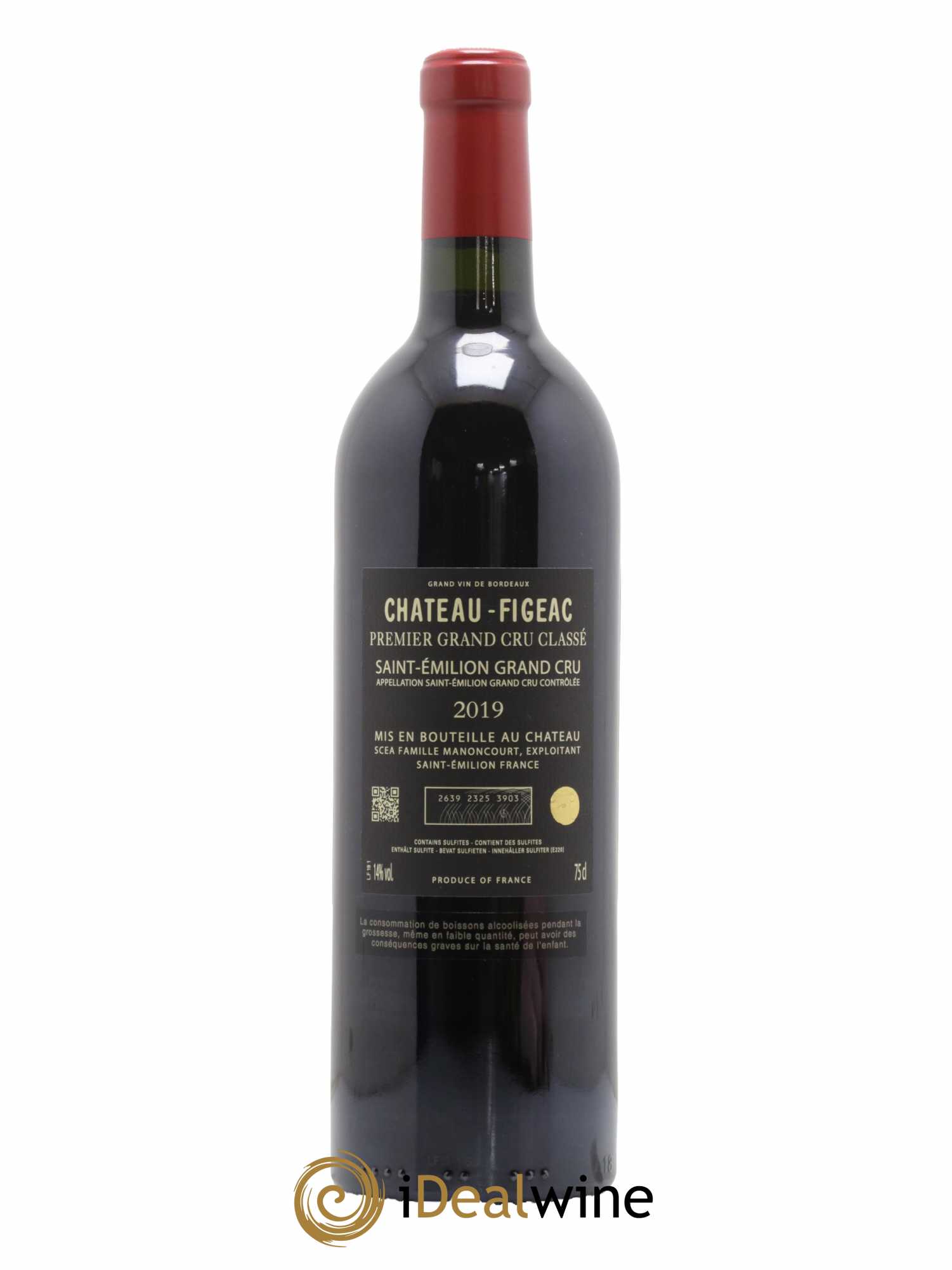 Château Figeac 1er Grand Cru Classé A 2019 - Lot de 1 bouteille - 1