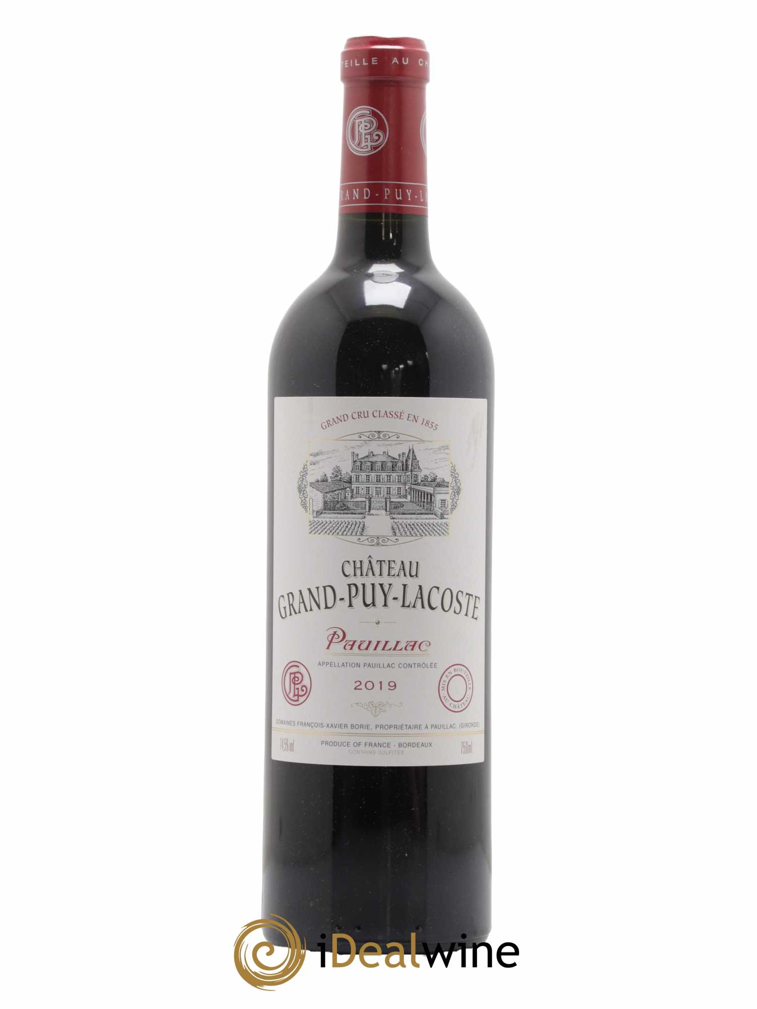 Château Grand Puy Lacoste 5ème Grand Cru Classé 2019 - Lot de 1 bouteille - 0
