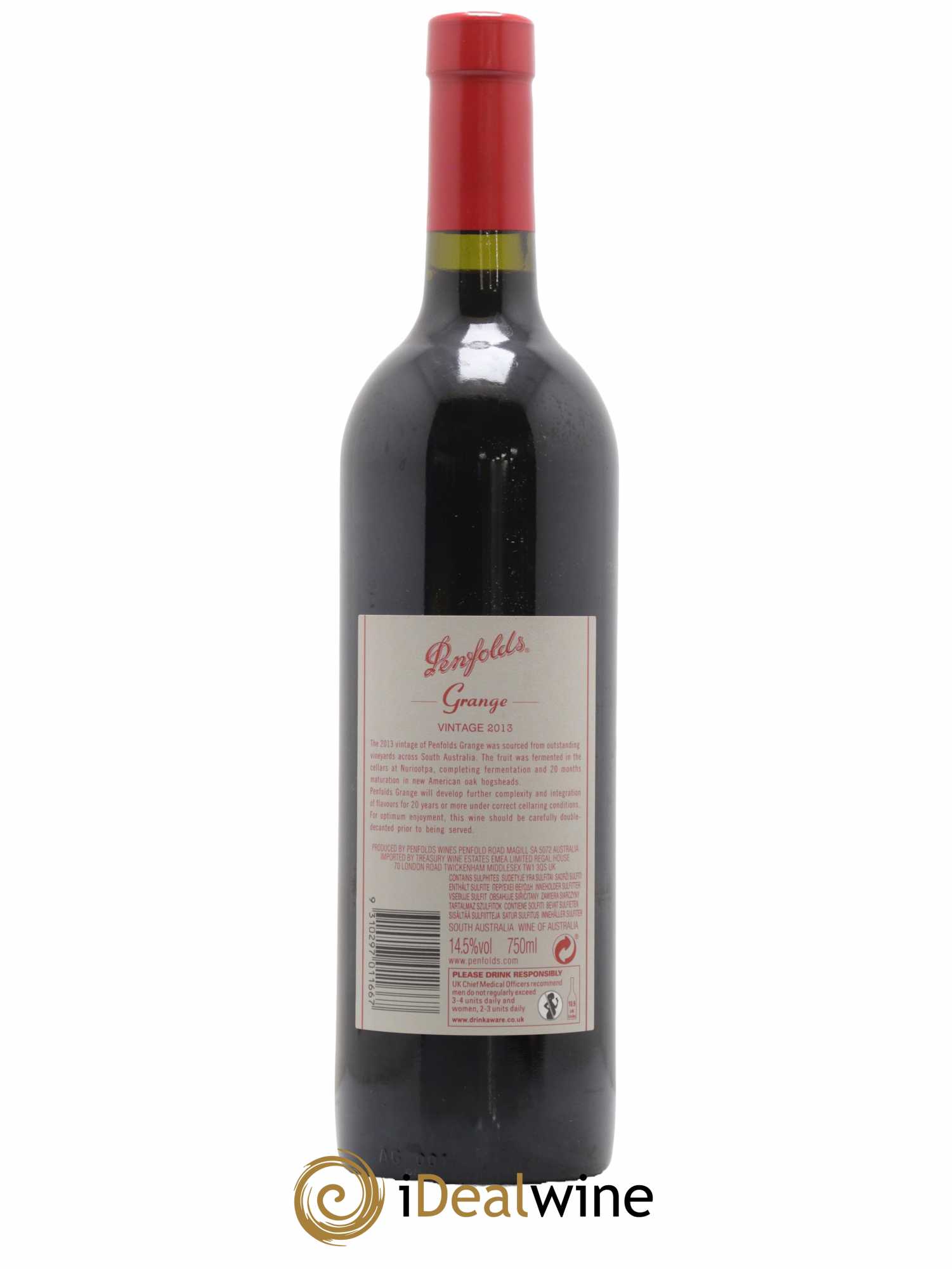 South Australia Penfolds Wines Grange BIN 95 2013 - Lot de 1 bouteille - 1
