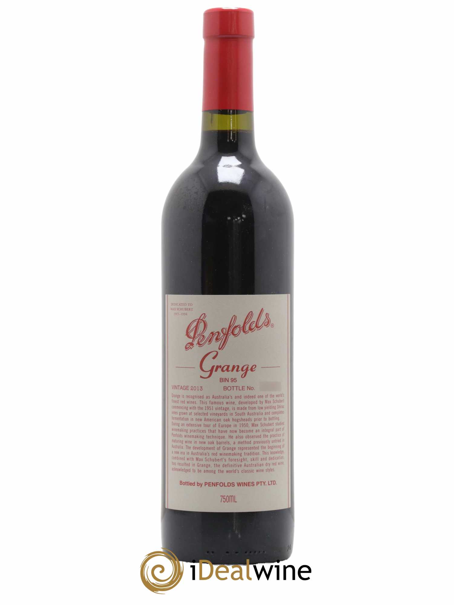 South Australia Penfolds Wines Grange BIN 95 2013 - Lot de 1 bouteille - 0