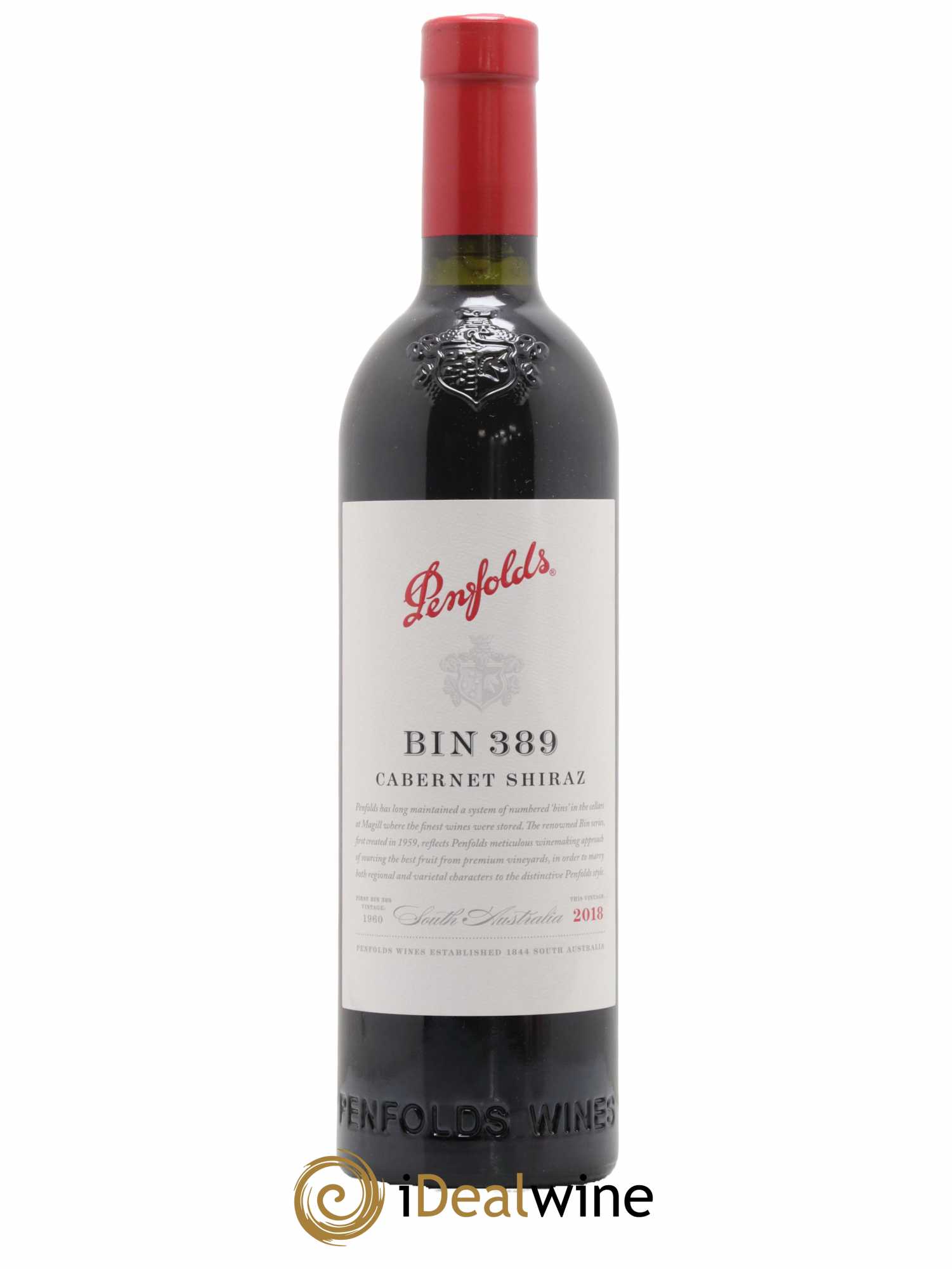 South Australia Penfolds Wines Bin 389 Cabernet Shiraz 2018 - Lot de 1 bouteille - 0