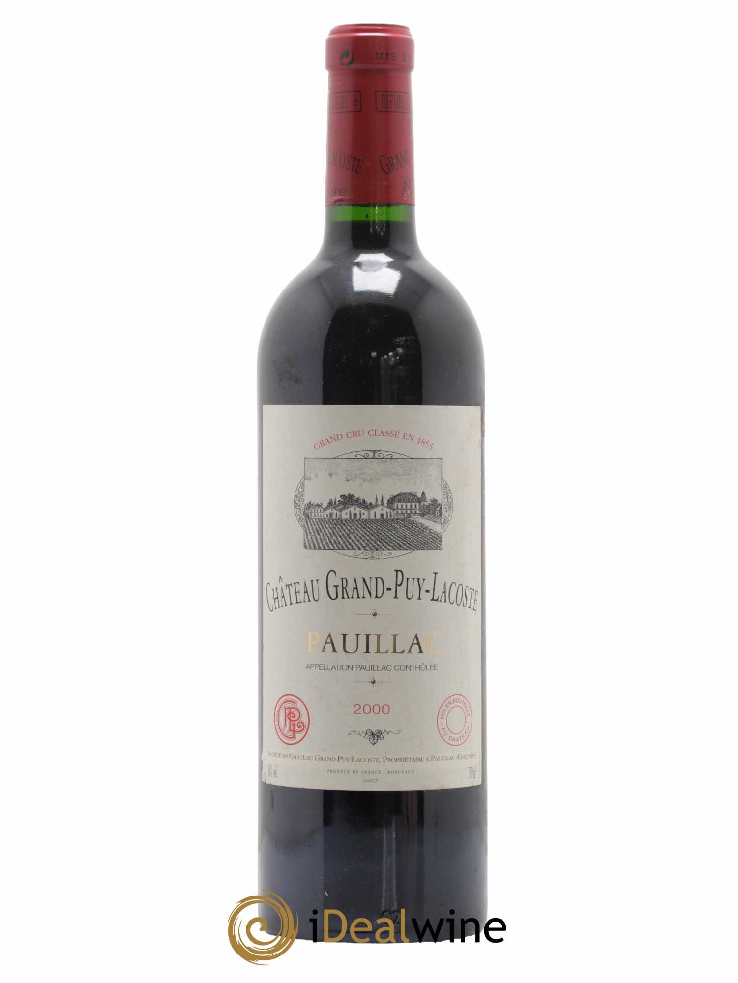 Château Grand Puy Lacoste 5ème Grand Cru Classé 2000 - Posten von 1 Flasche - 0