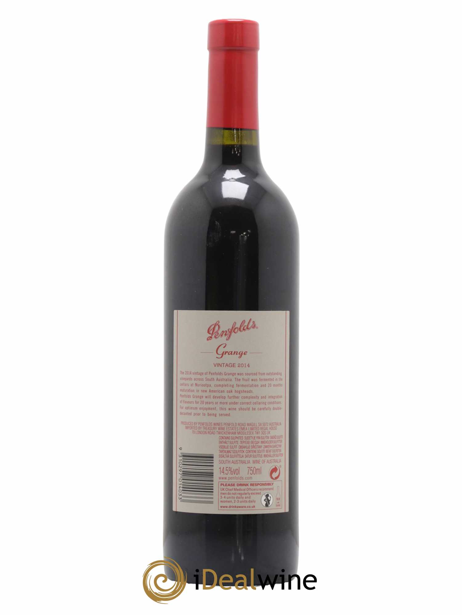 South Australia Penfolds Wines Grange BIN 95 2014 - Lot de 1 bouteille - 1