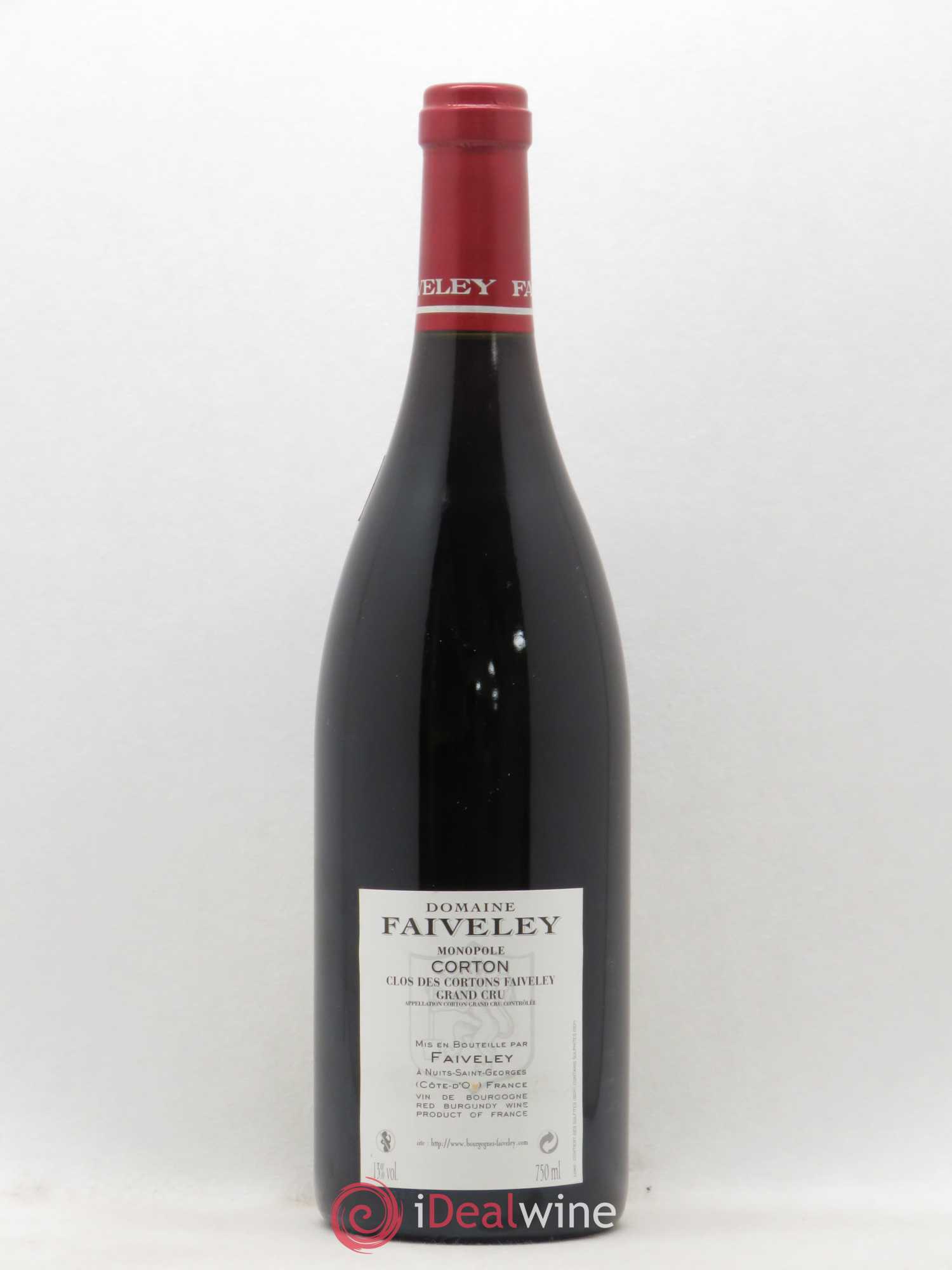 Corton Grand Cru Clos des Cortons Faiveley 2010 - Lot de 1 bouteille - 1