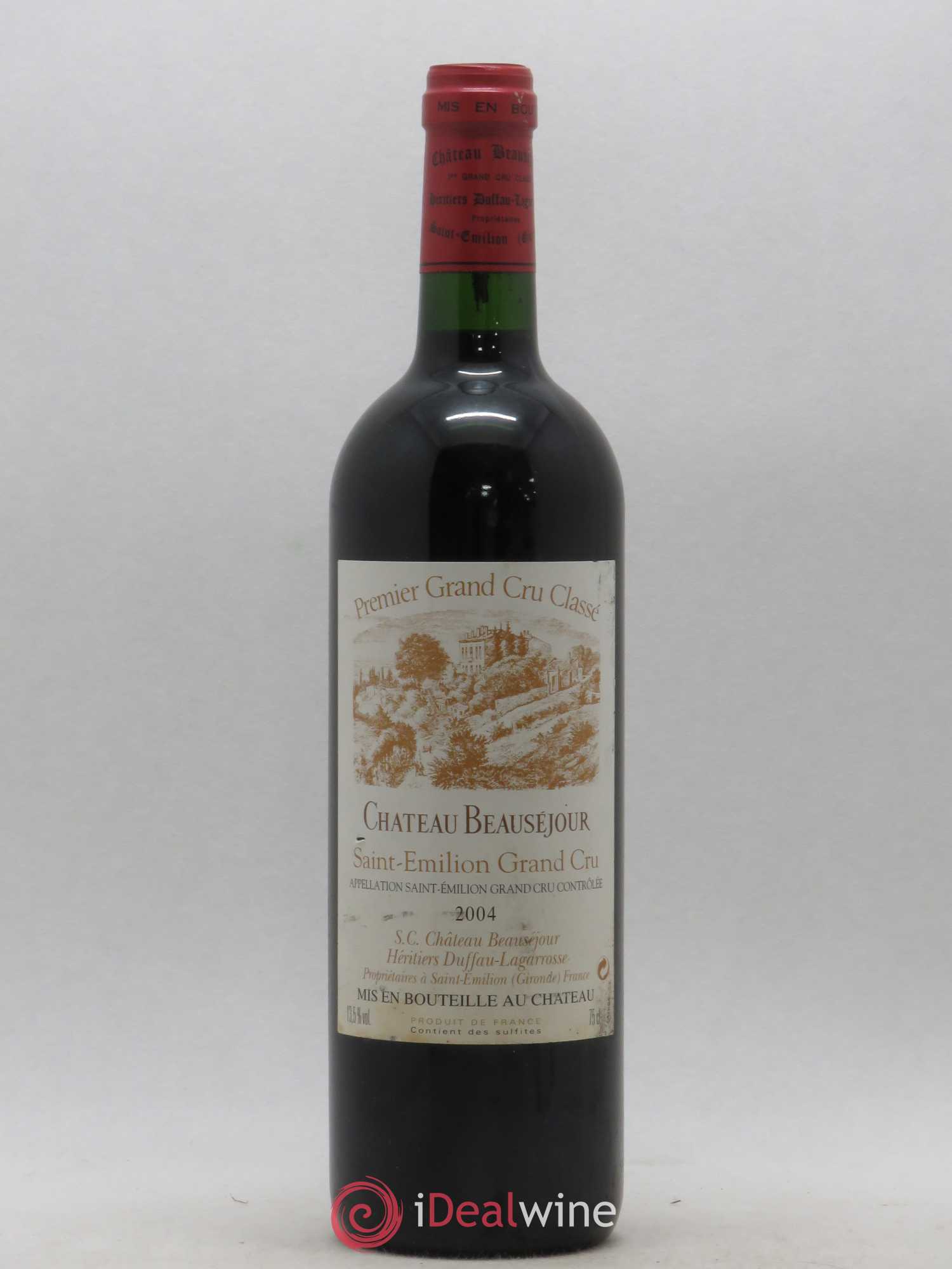 Château Beauséjour (Duffau-Lagarrosse) 1er Grand Cru Classé B 2004 - Posten von 1 Flasche - 0