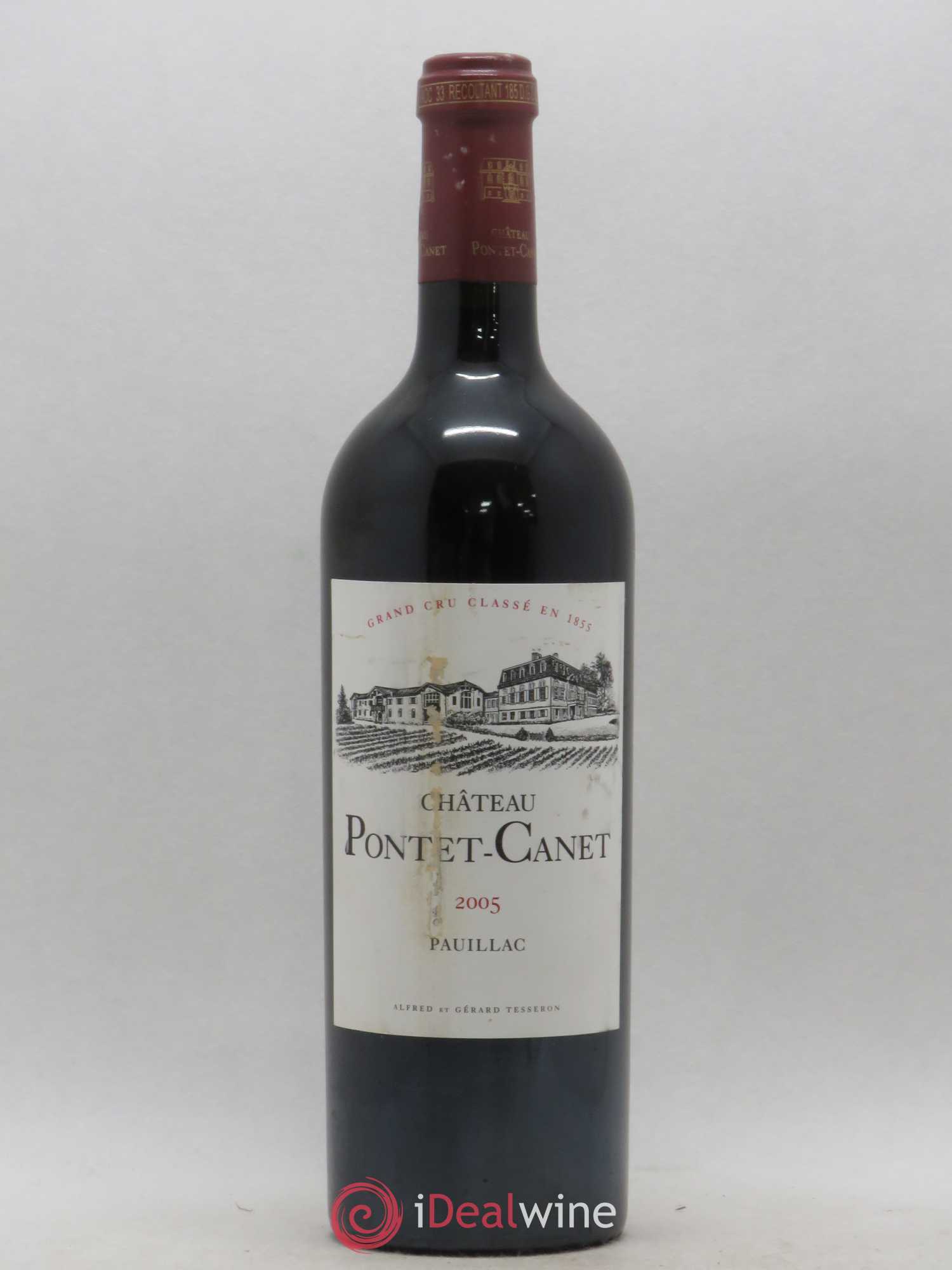 Château Pontet Canet 5ème Grand Cru Classé 2005 - Lot de 1 bouteille - 0