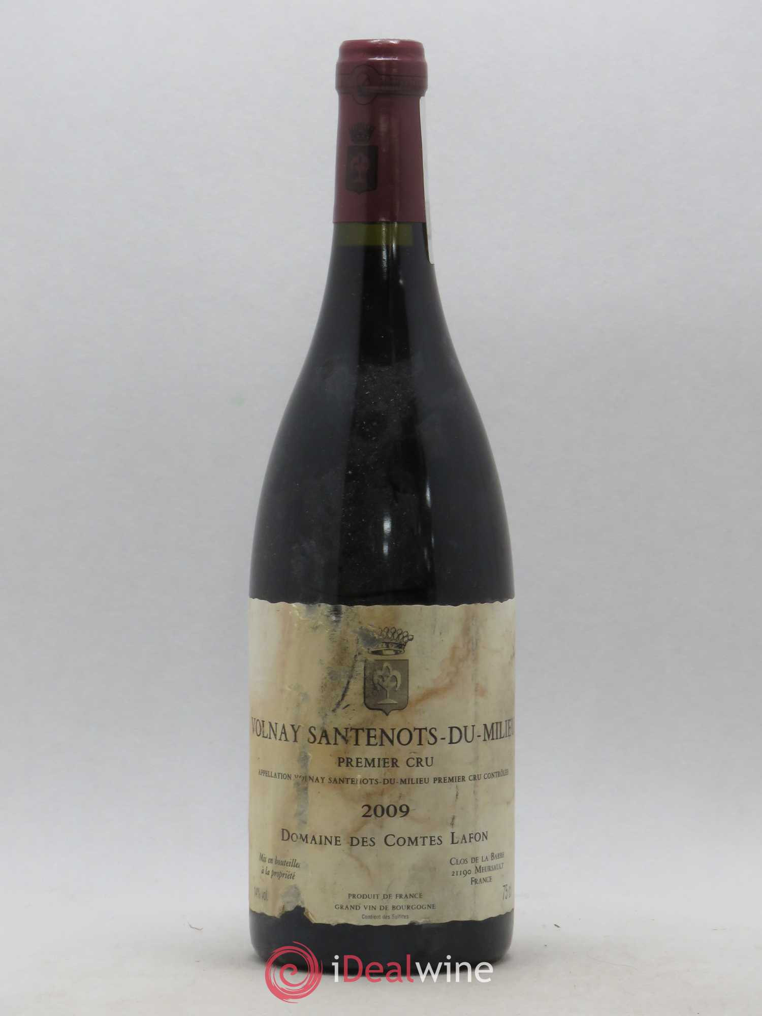 Volnay 1er Cru Santenots du Milieu Comtes Lafon (Domaine des) 2009 - Lot de 1 bouteille - 0