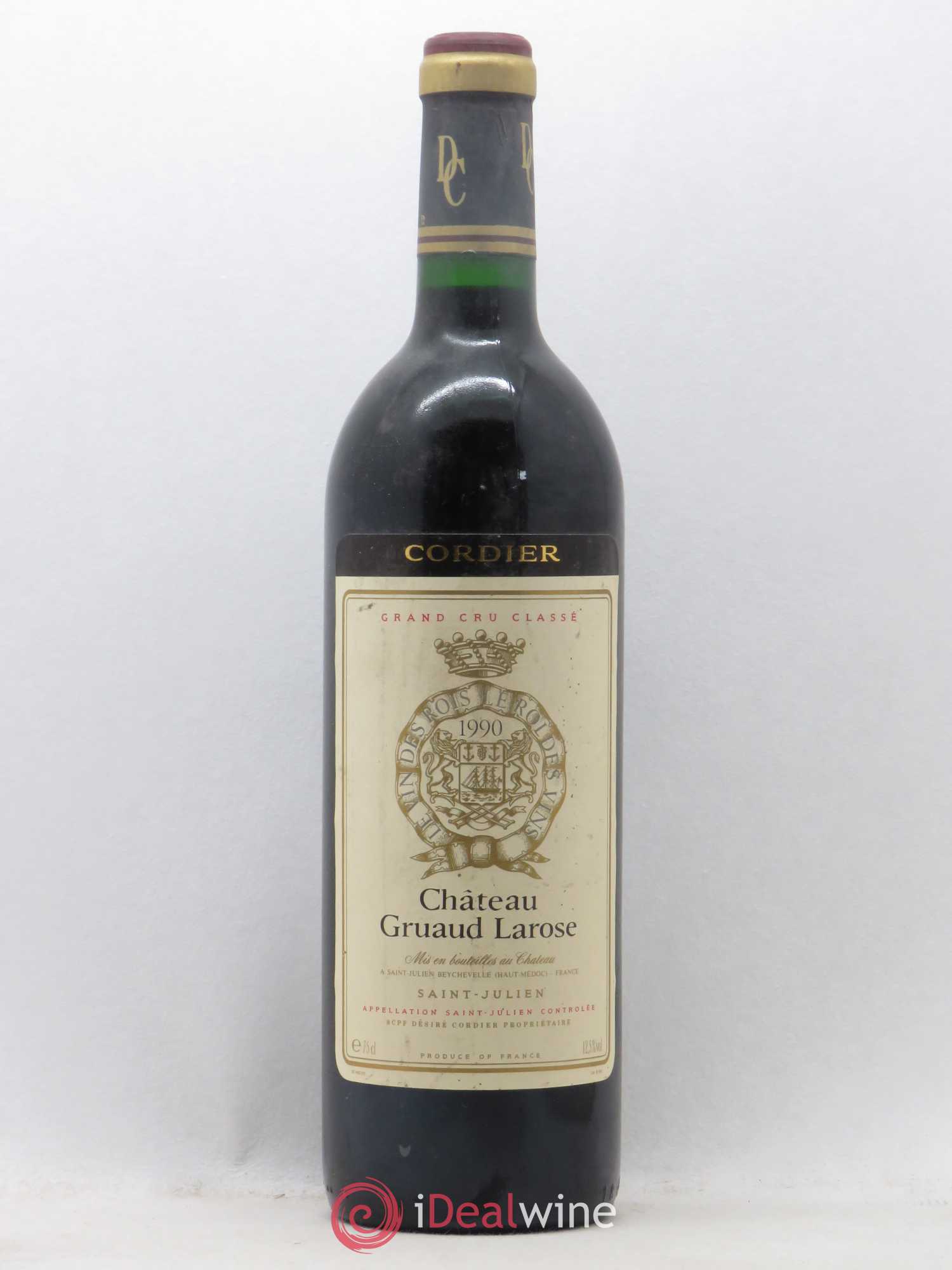 Château Gruaud Larose 2ème Grand Cru Classé 1990 - Lot de 1 bouteille - 0