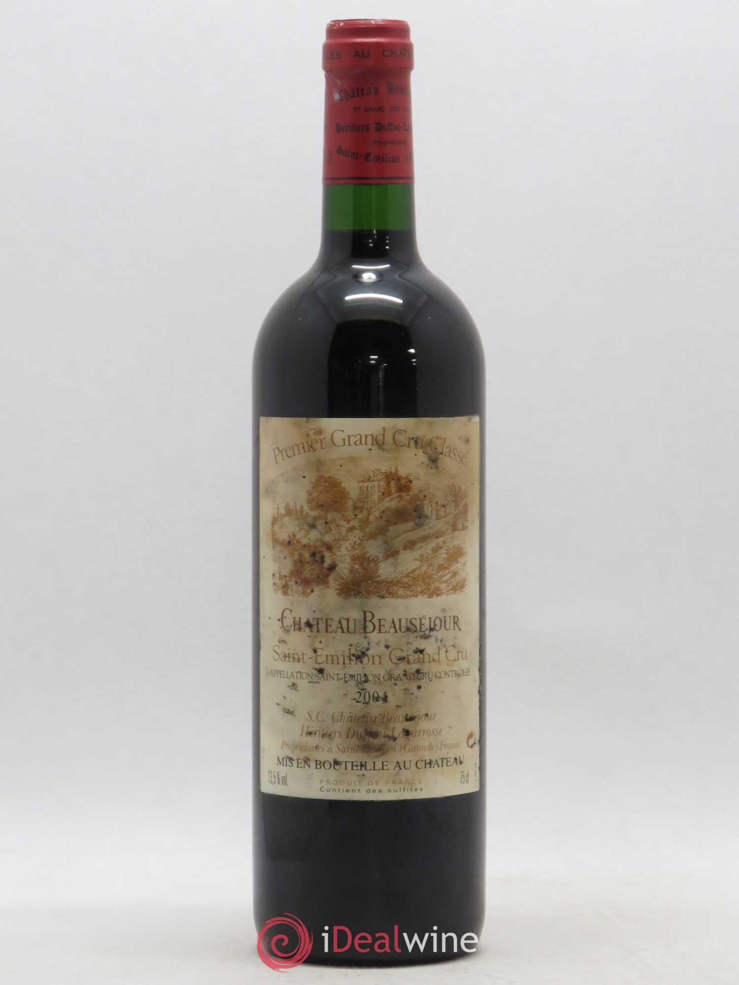Château Beauséjour (Duffau-Lagarrosse) 1er Grand Cru Classé B 2004 - Lot de 1 bouteille - 0