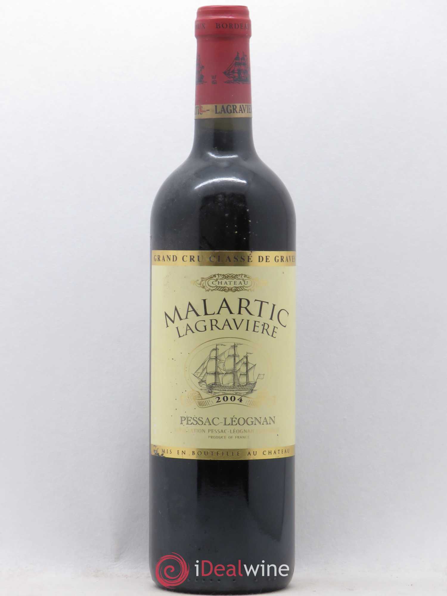 Château Malartic-Lagravière Cru Classé de Graves 2004 - Lot de 1 bouteille - 0