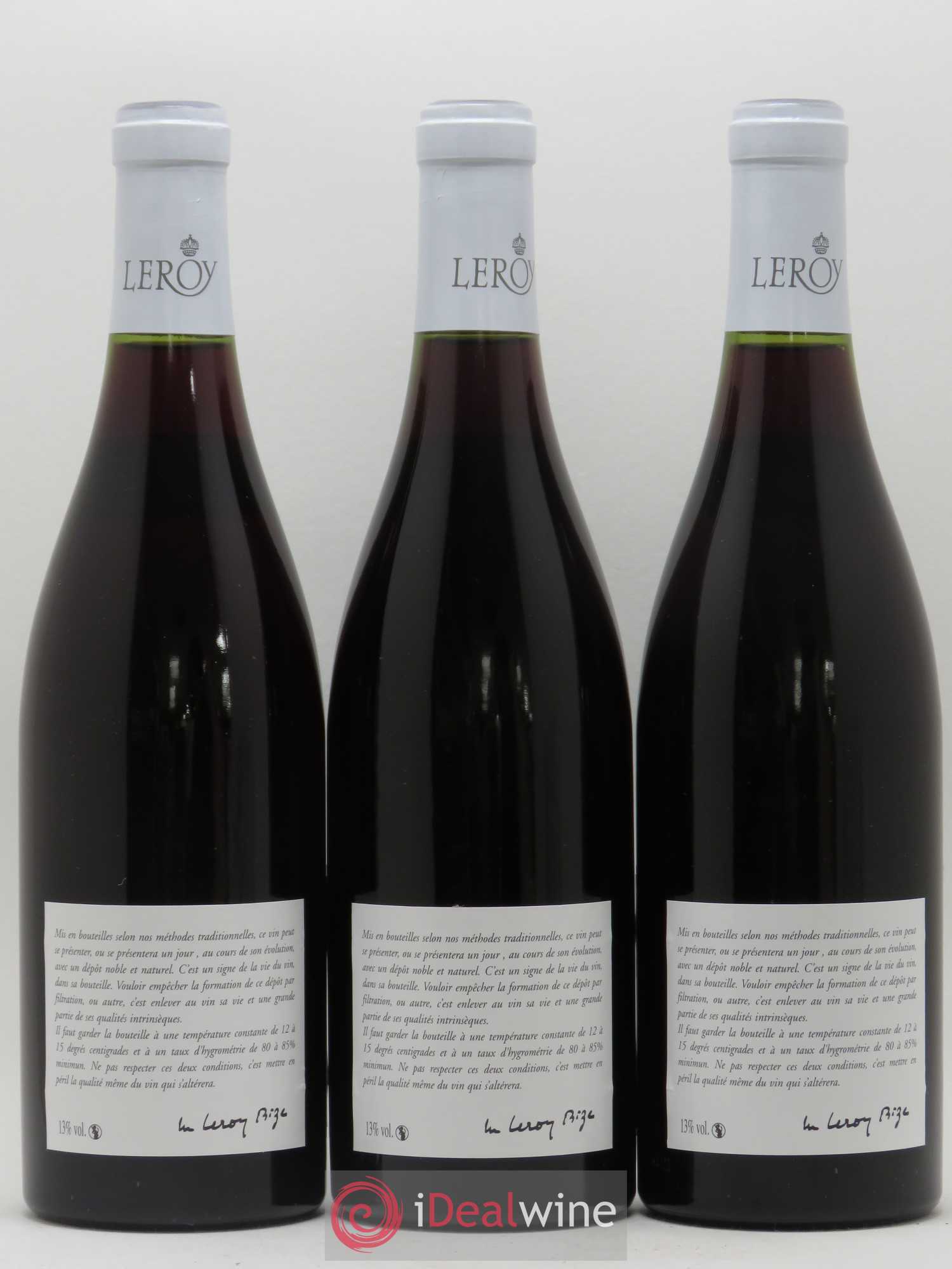 Morey-Saint-Denis Leroy SA 1984 - Lot de 3 bouteilles - 1