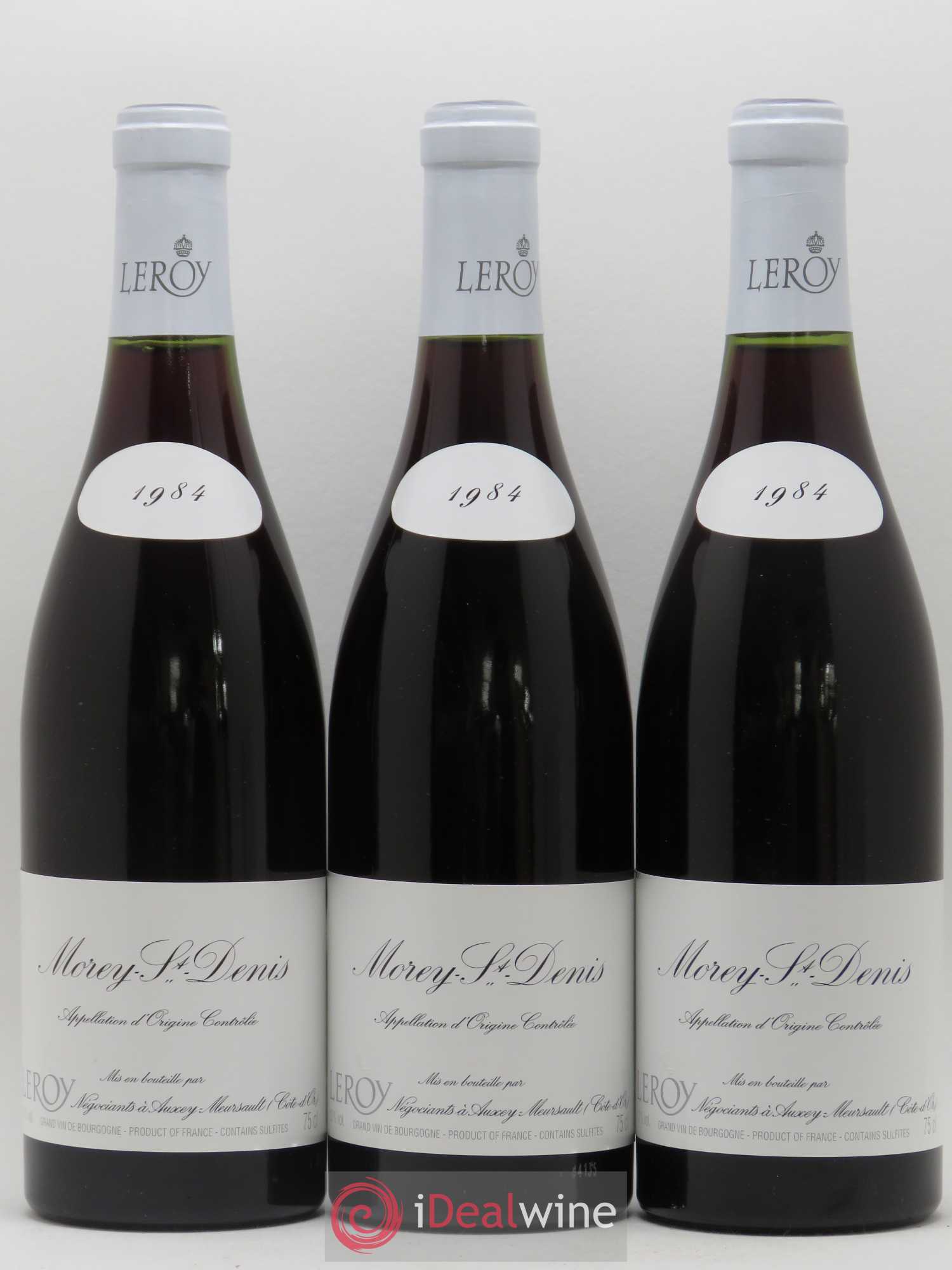 Morey-Saint-Denis Leroy SA 1984 - Lot de 3 bouteilles - 0
