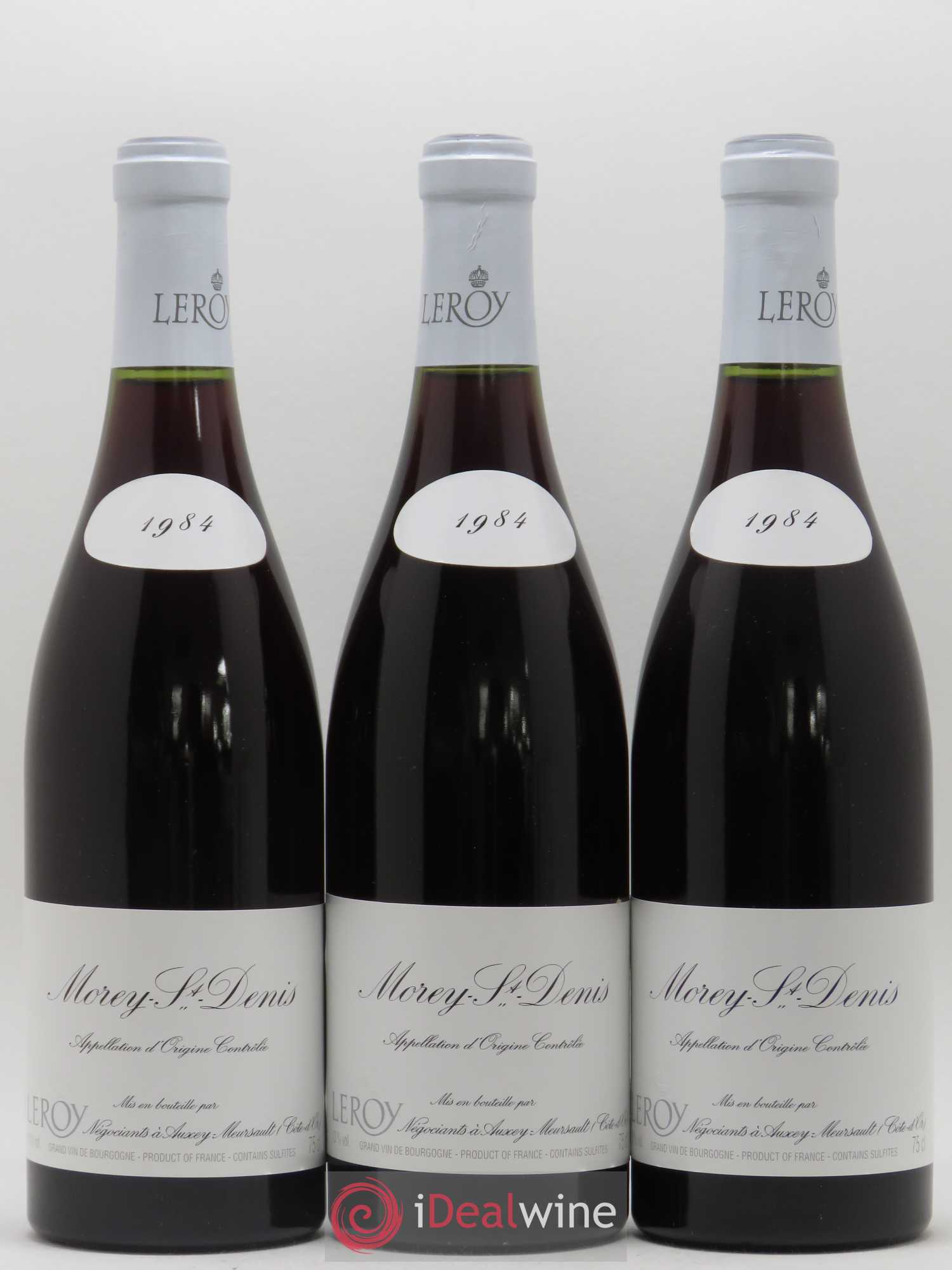 Morey-Saint-Denis Leroy SA 1984 - Lot de 3 bouteilles - 0