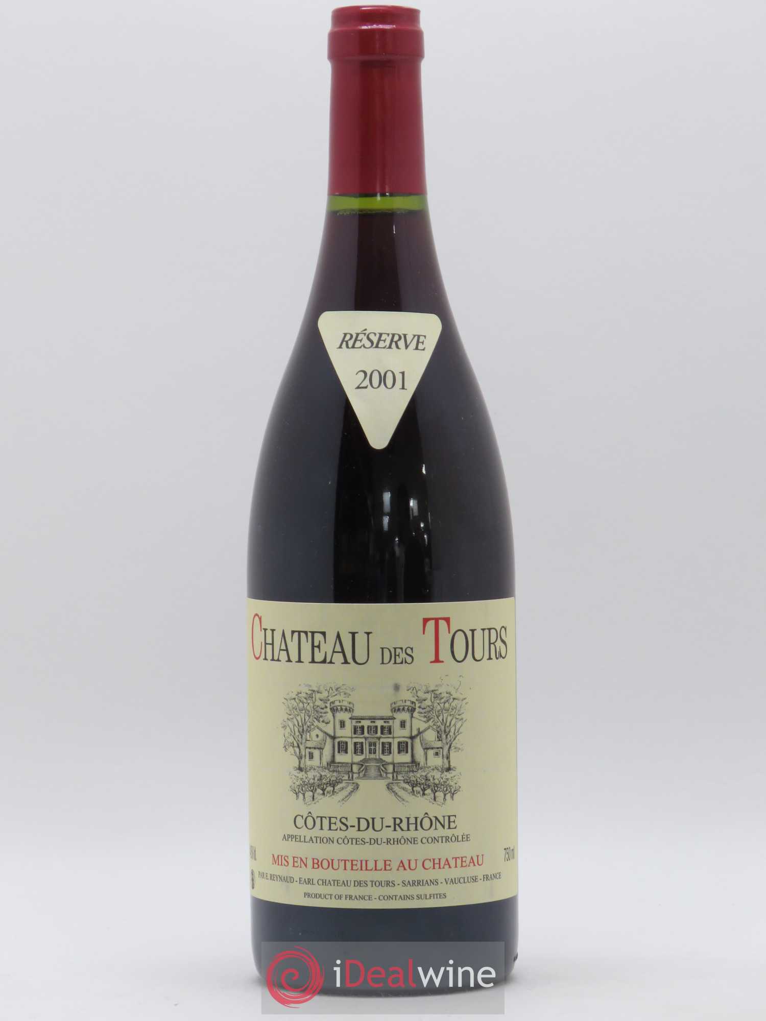 Côtes-du-Rhône Château des Tours Emmanuel Reynaud 2001 - Lot de 1 bouteille - 0