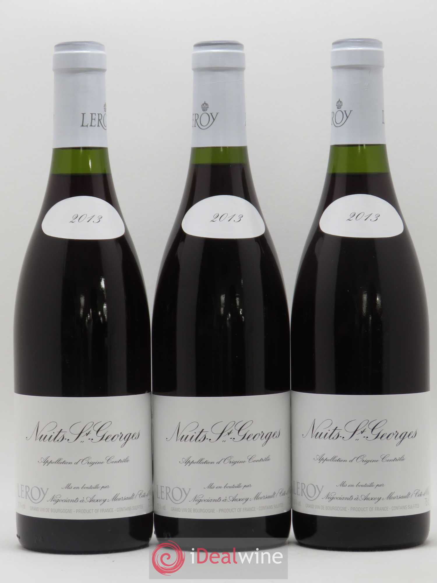 Nuits-Saint-Georges Leroy SA 2013 - Lot de 3 bouteilles - 0