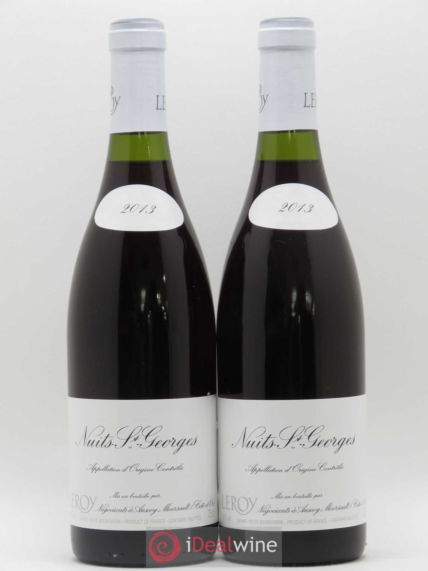 Nuits-Saint-Georges Leroy SA 2013 - Lot de 2 bouteilles - 0