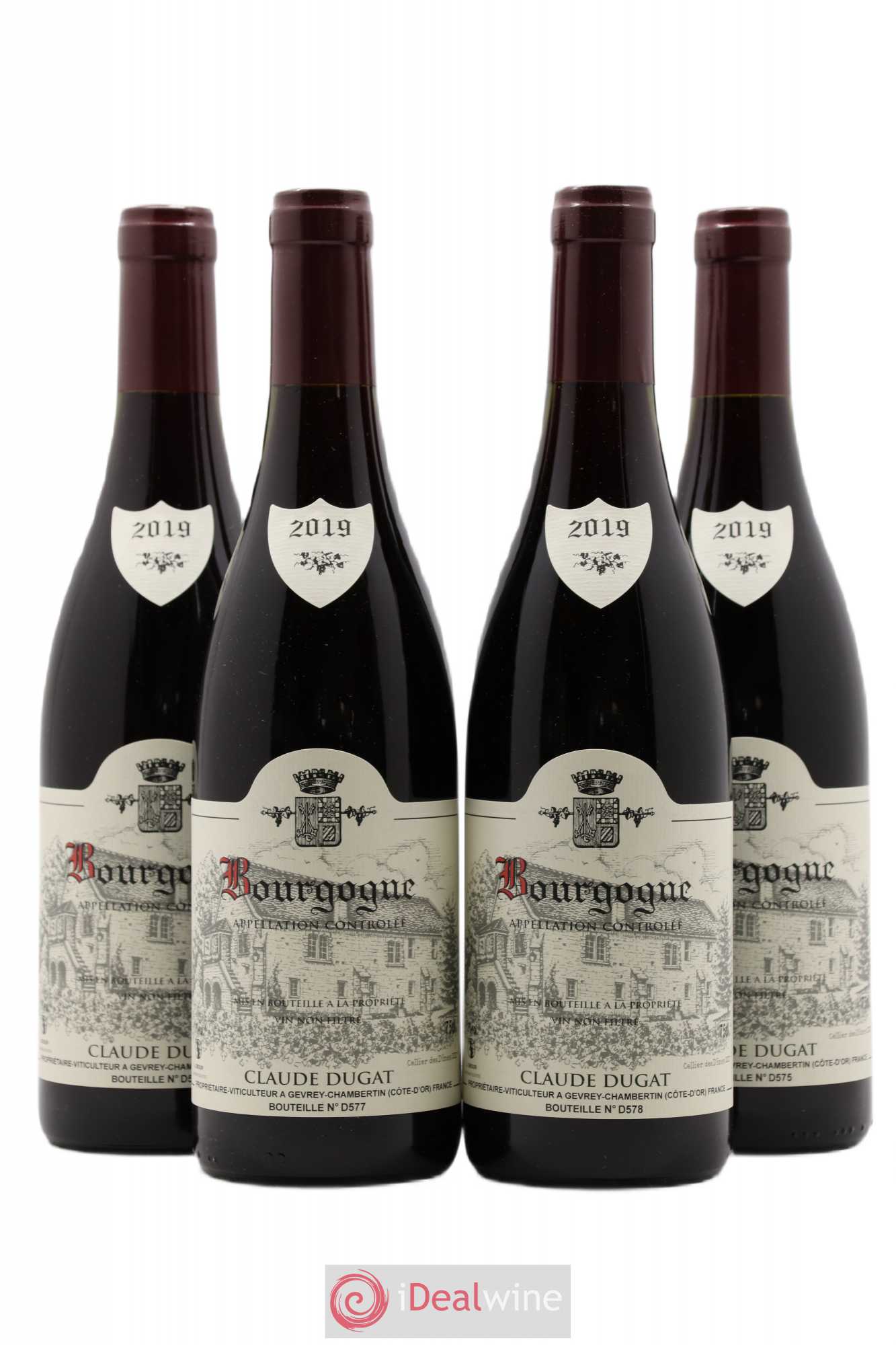 Bourgogne Claude Dugat 2019 - Lot de 4 bouteilles - 0