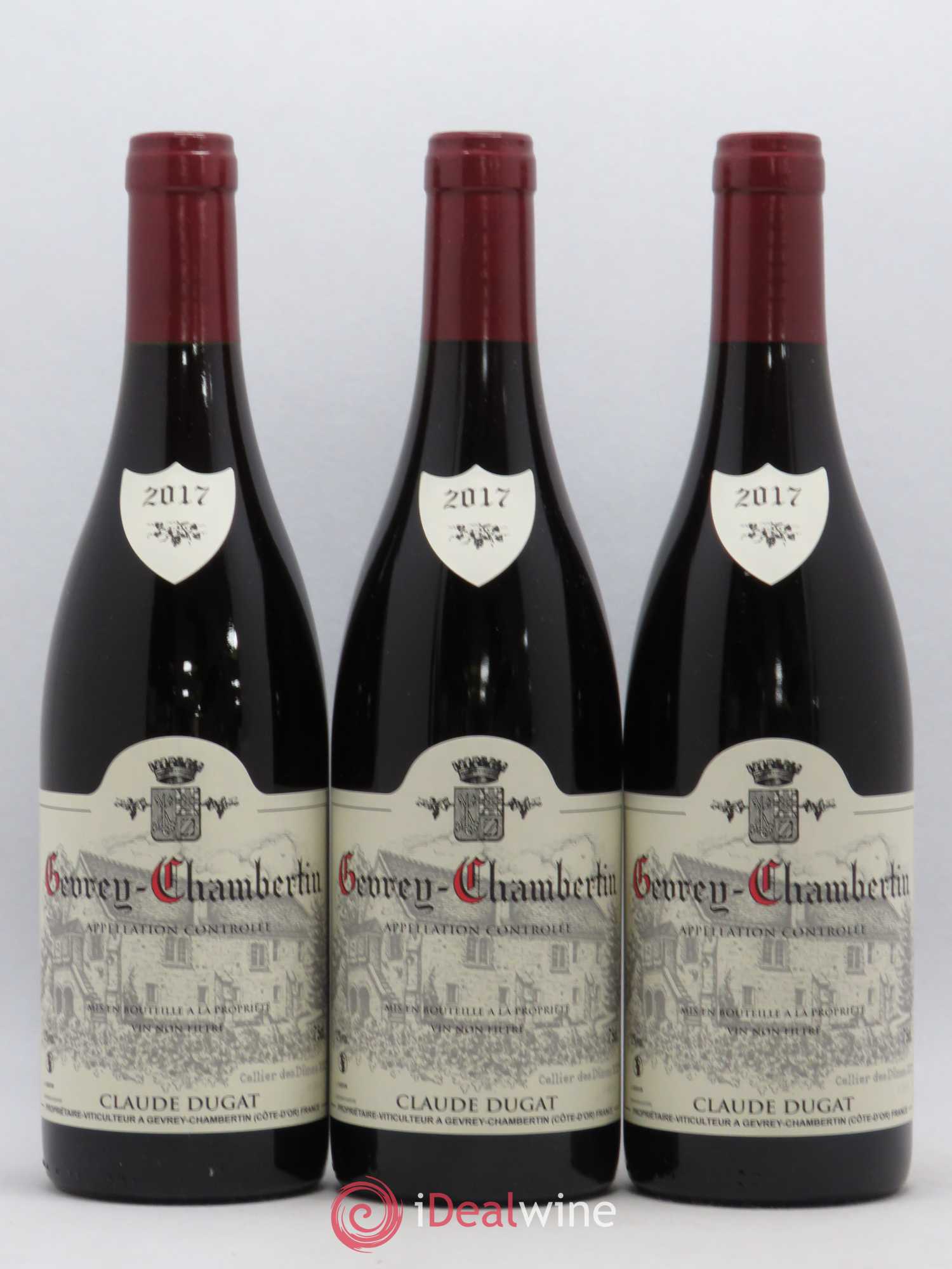 Gevrey-Chambertin Claude Dugat 2017 - Lot de 3 bouteilles - 0