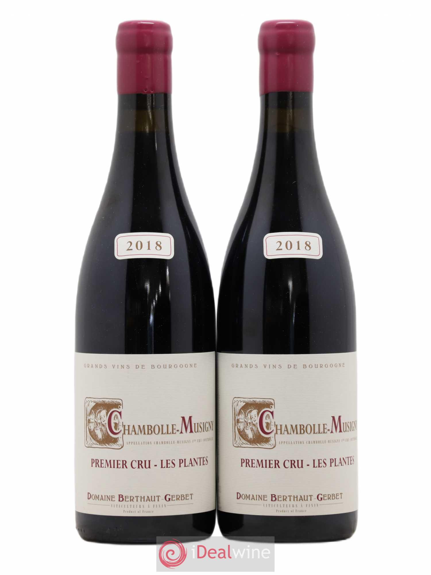 Chambolle-Musigny 1er Cru Les Plantes Berthaut Gerbet 2018 - Posten von 2 Flaschen - 0