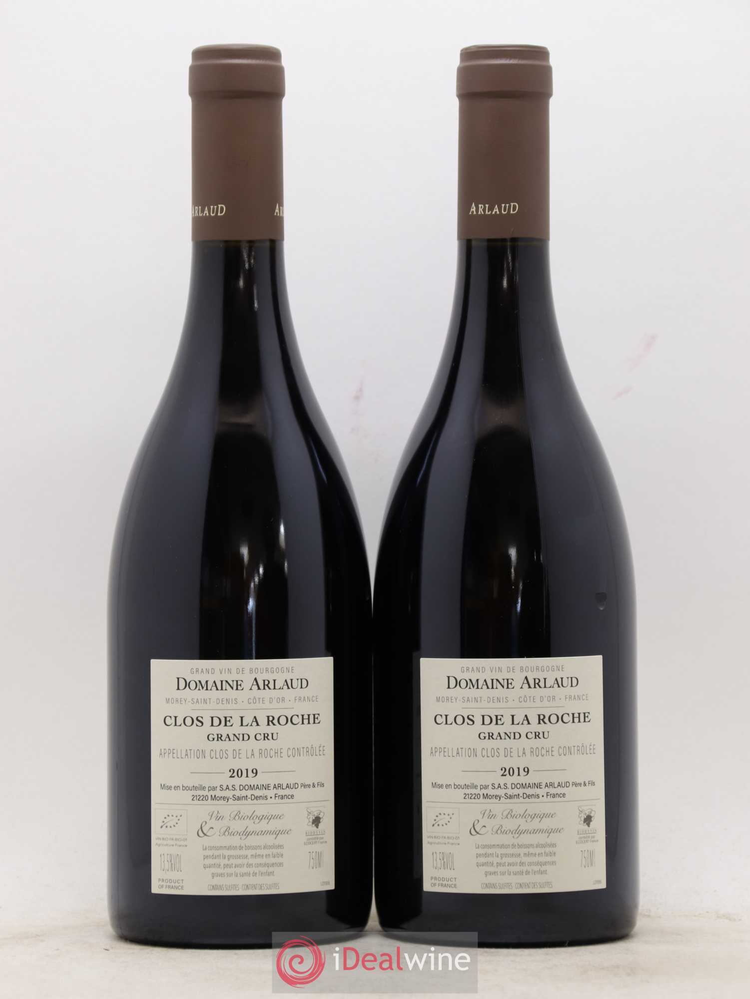 Clos de la Roche Grand Cru Arlaud 2019 - Lot de 2 bouteilles - 1