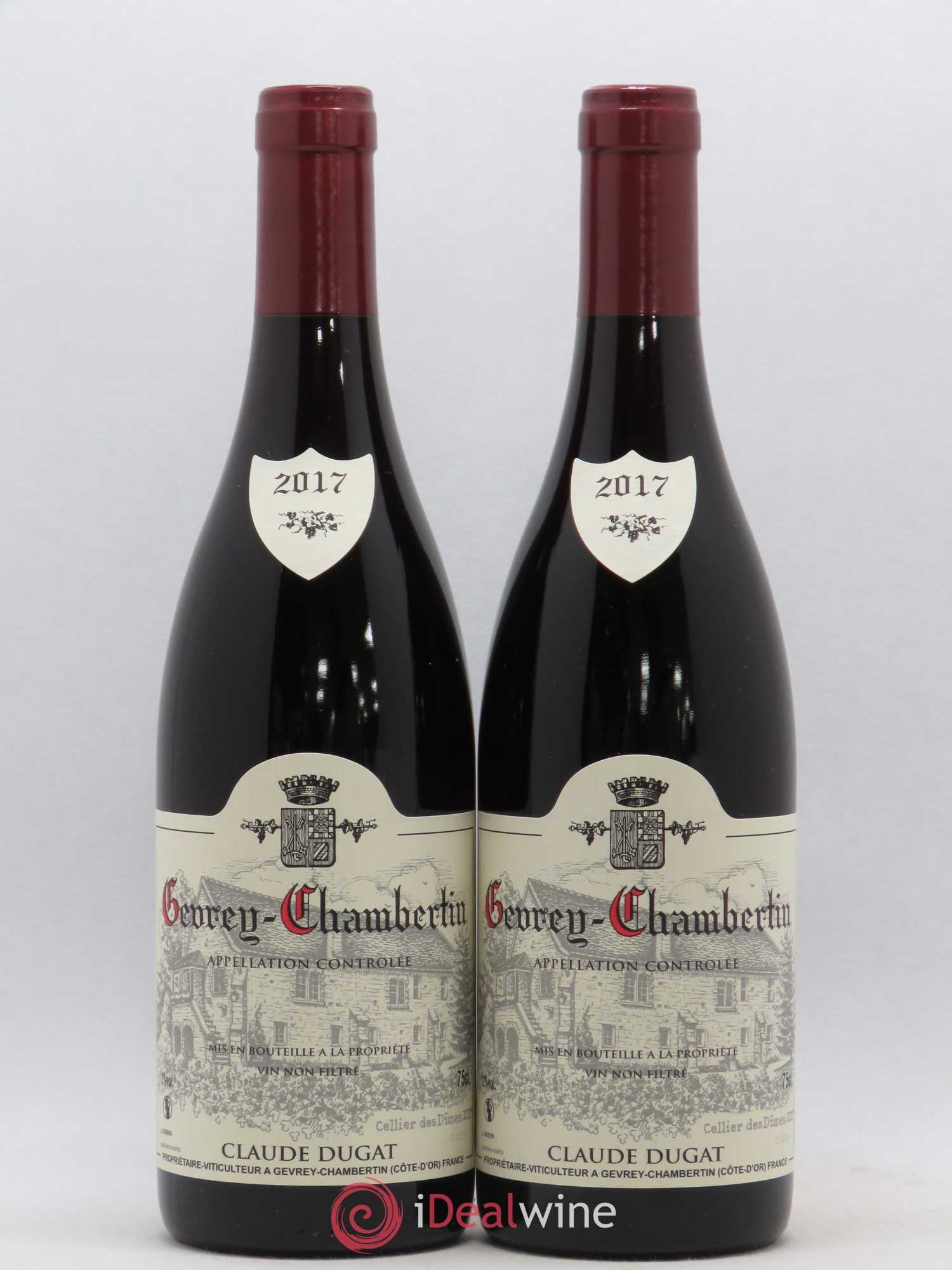 Gevrey-Chambertin Claude Dugat (sans prix de réserve) 2017 - Lot de 2 bouteilles - 0