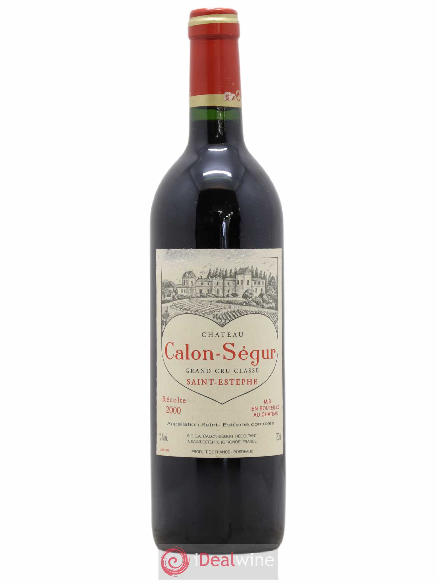 Château Calon Ségur 3ème Grand Cru Classé 2000 - Lot de 1 bouteille - 0