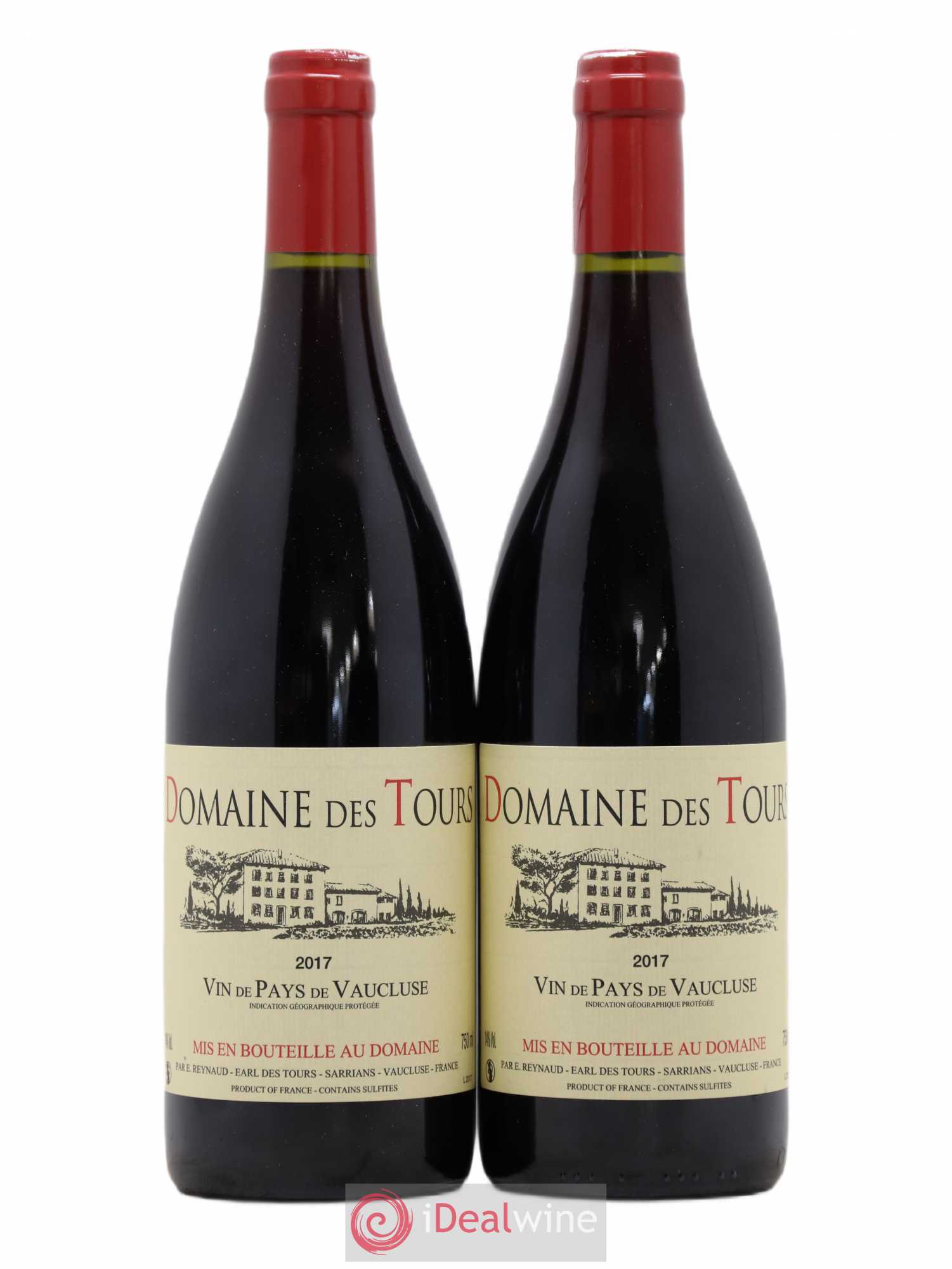 Vaucluse (Vin de Pays de Vaucluse) Domaine des Tours Emmanuel Reynaud 2017 - Lot de 2 bouteilles - 0