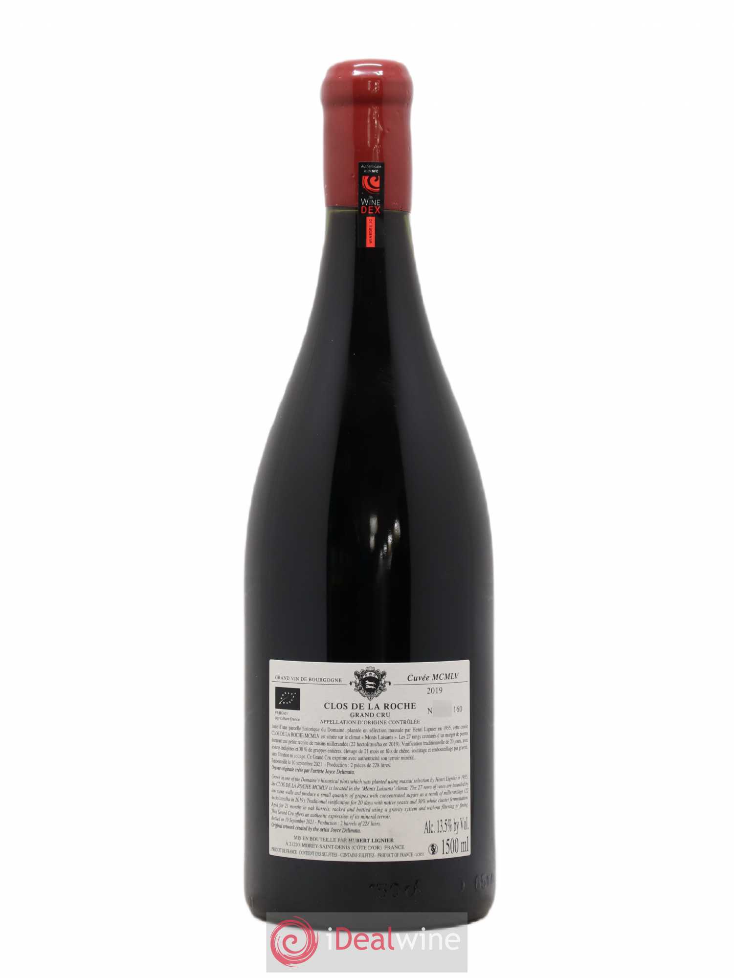 Clos de la Roche Grand Cru Hubert Lignier Cuvee Speciale MCMLV 2019 - Posten von 1 Magnum - 2