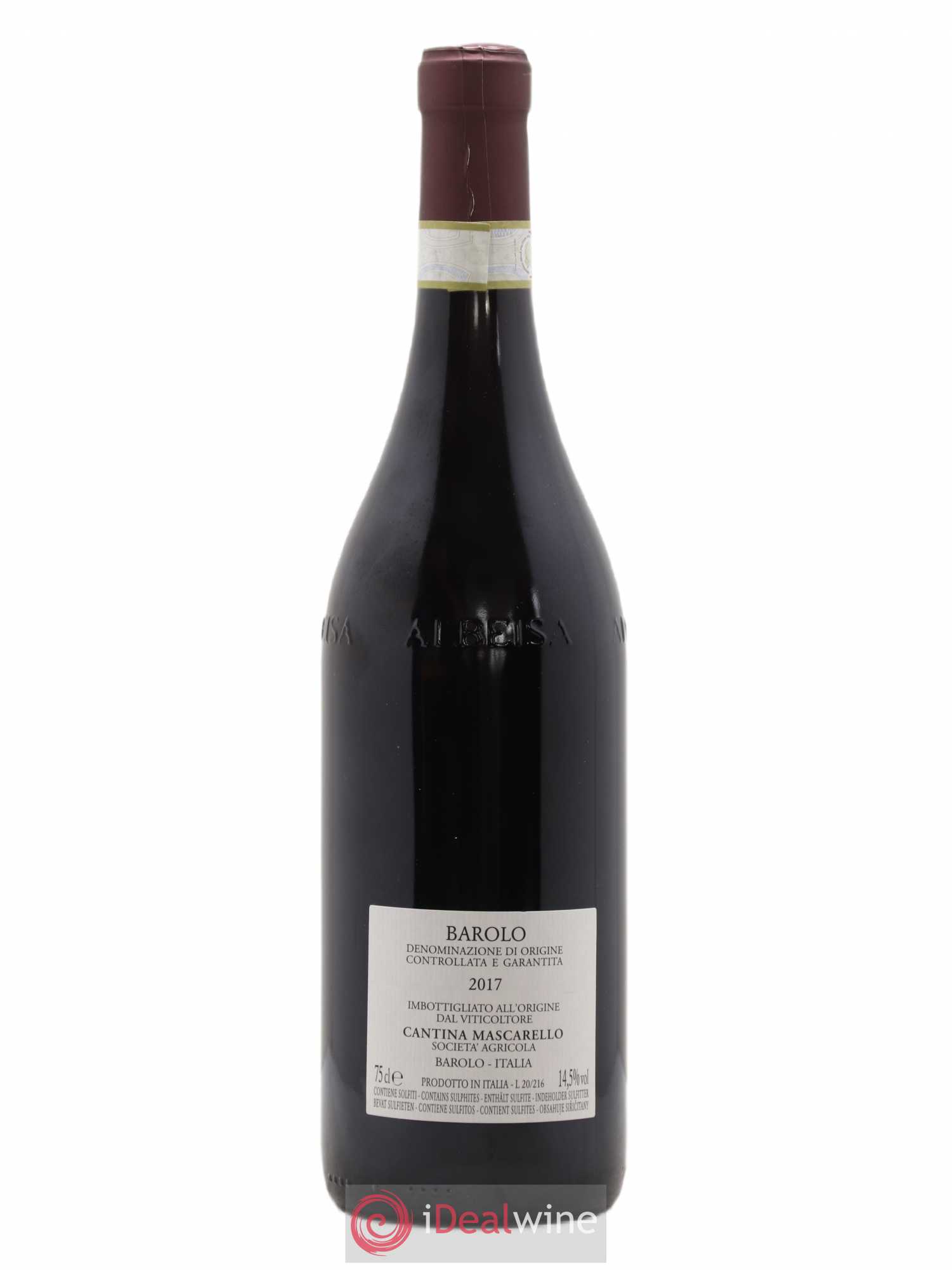 Barolo DOCG Bartolo Mascarello 2017 - Lot de 1 bouteille - 1