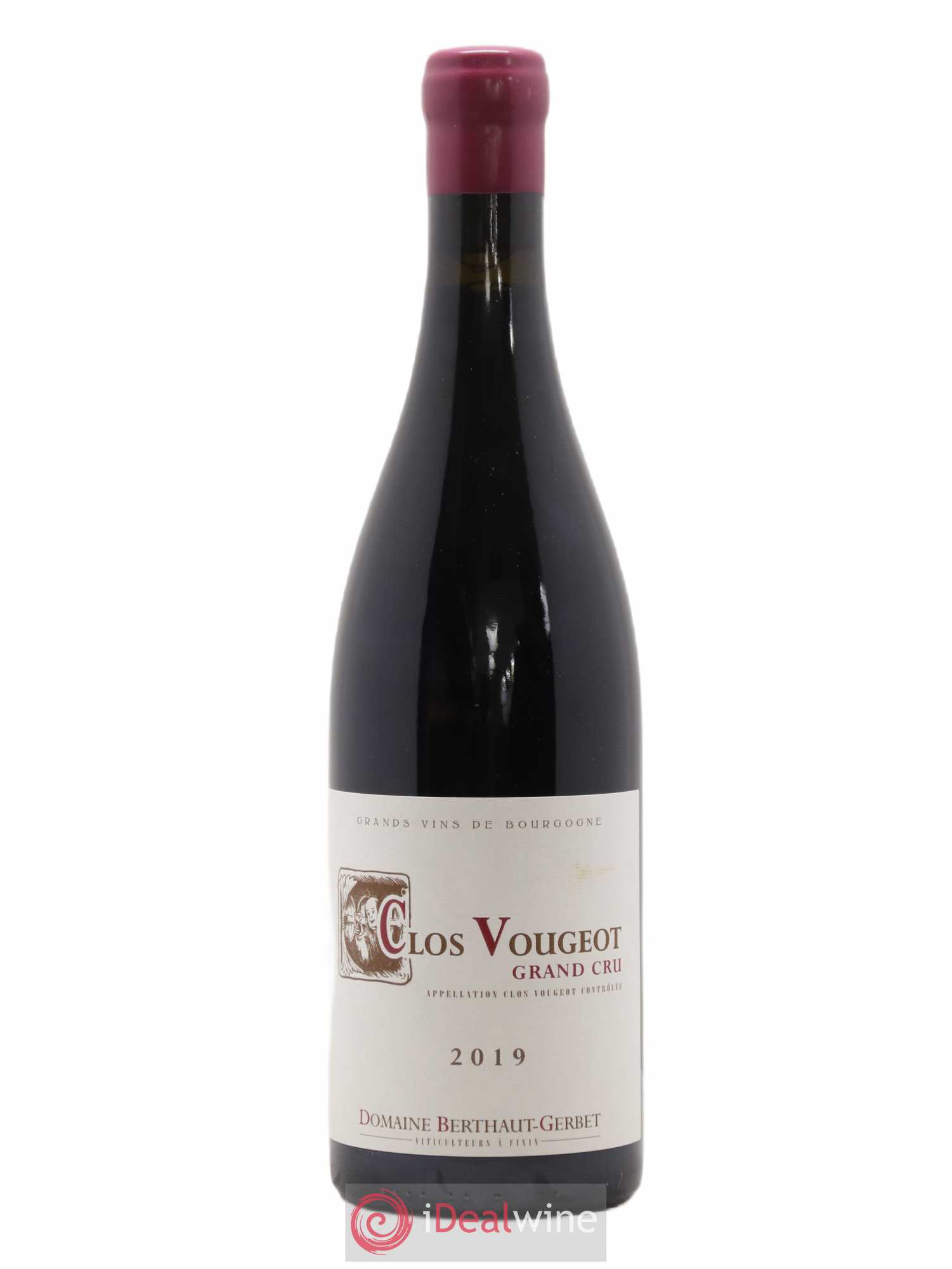 Clos de Vougeot Berthaut Gerbet (Domaine) 2019 - Lot de 1 bouteille - 0