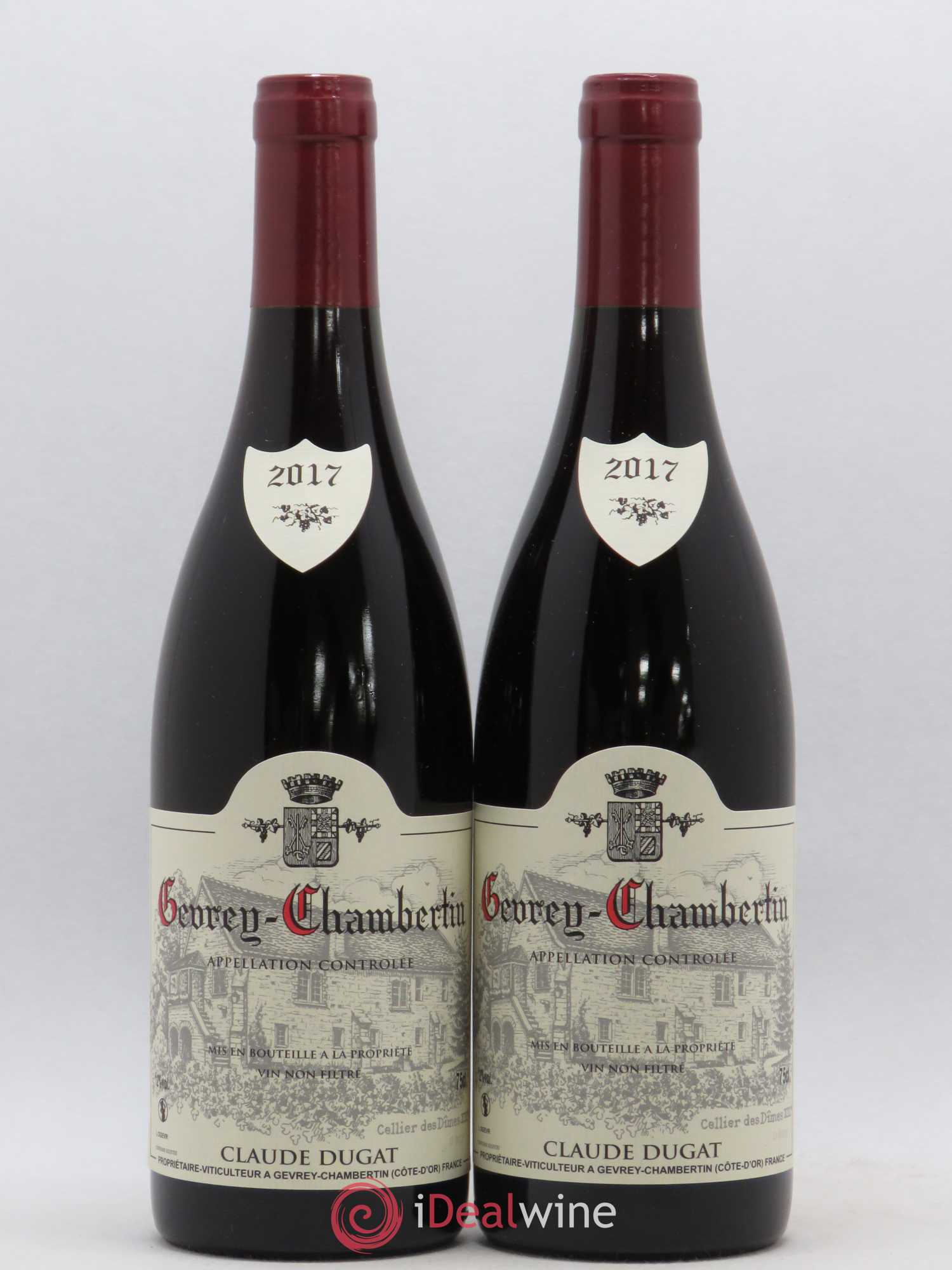 Gevrey-Chambertin Claude Dugat (sans prix de réserve) 2017 - Lot de 2 bouteilles - 0